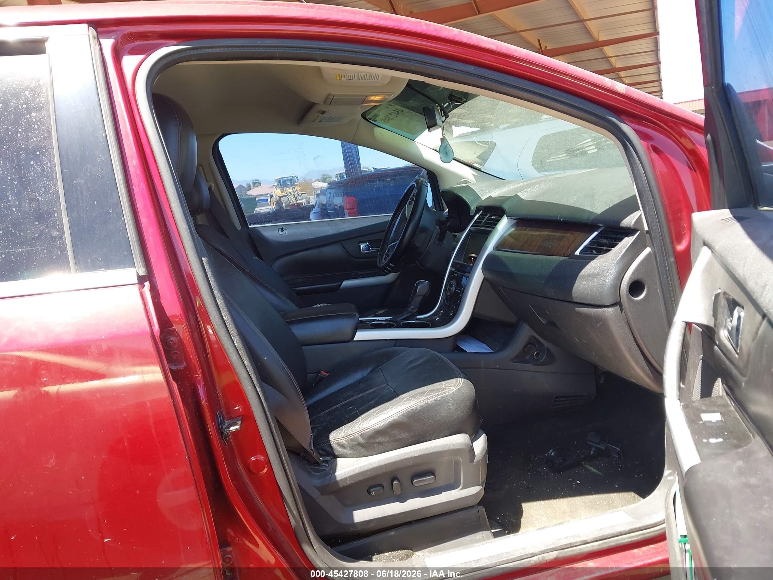 2013 Ford Edge Limited Maroon vin: 2FMDK3KC8DBA18234