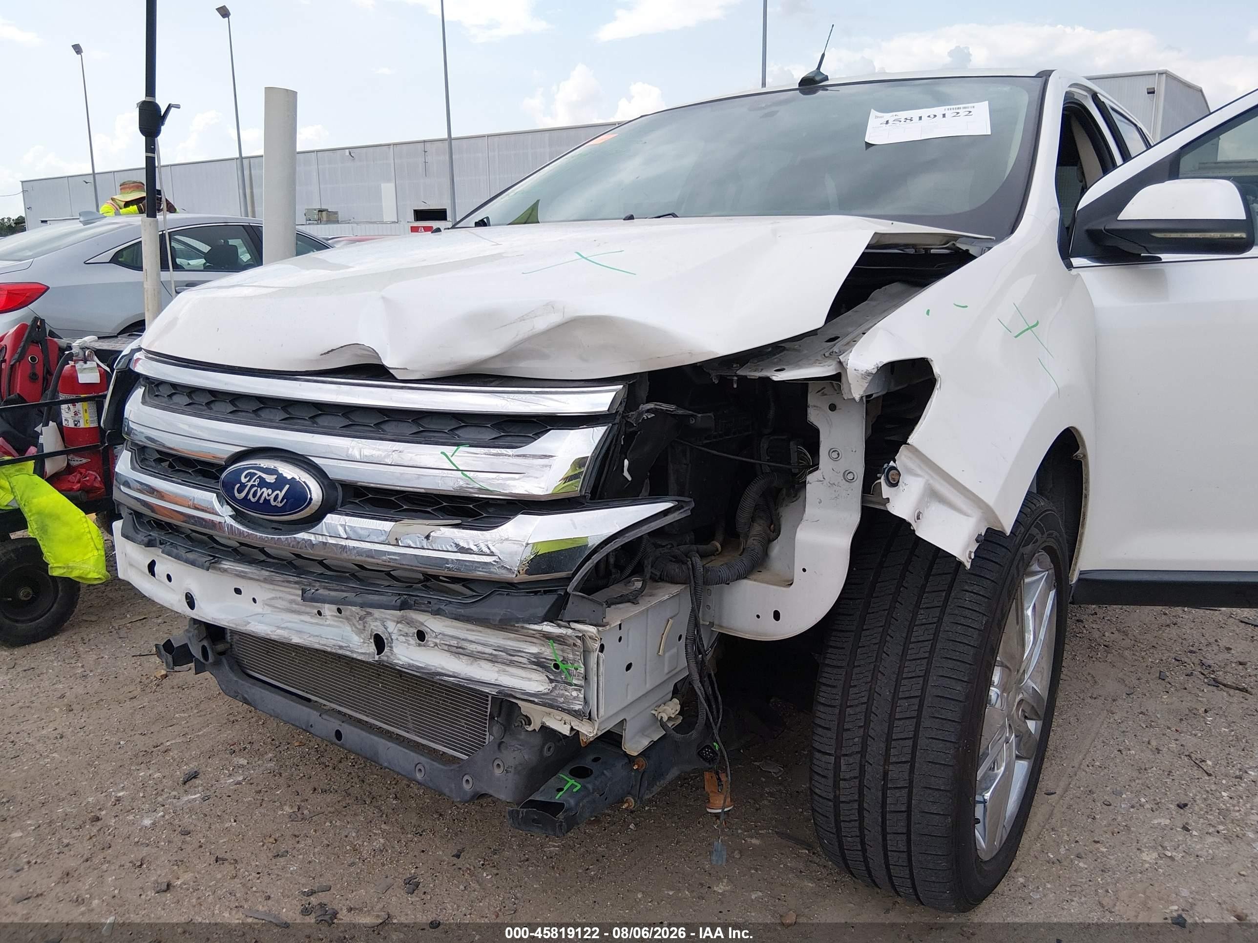 2013 Ford Edge Limited White vin: 2FMDK3KC8DBB10881
