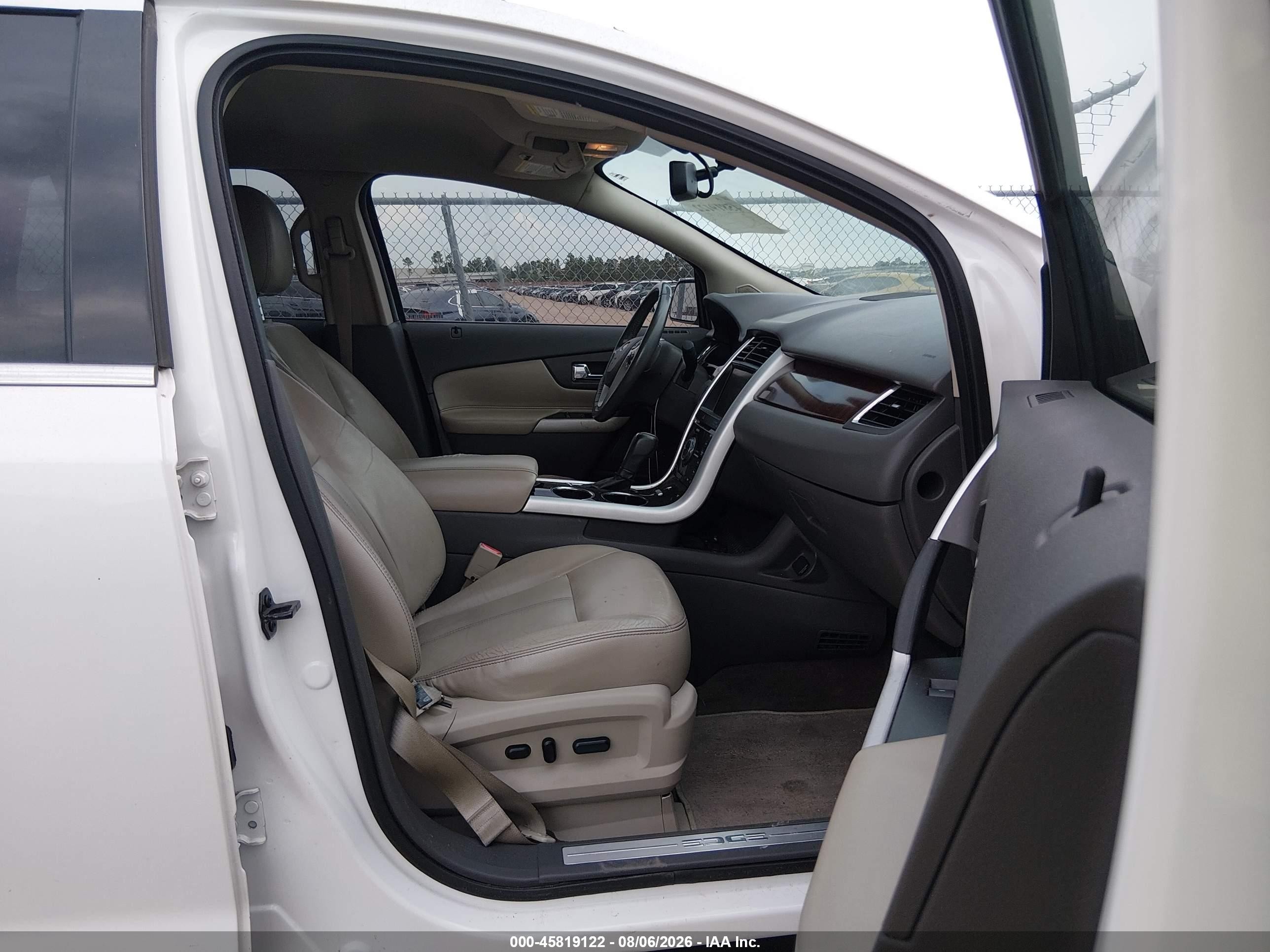 2013 Ford Edge Limited White vin: 2FMDK3KC8DBB10881