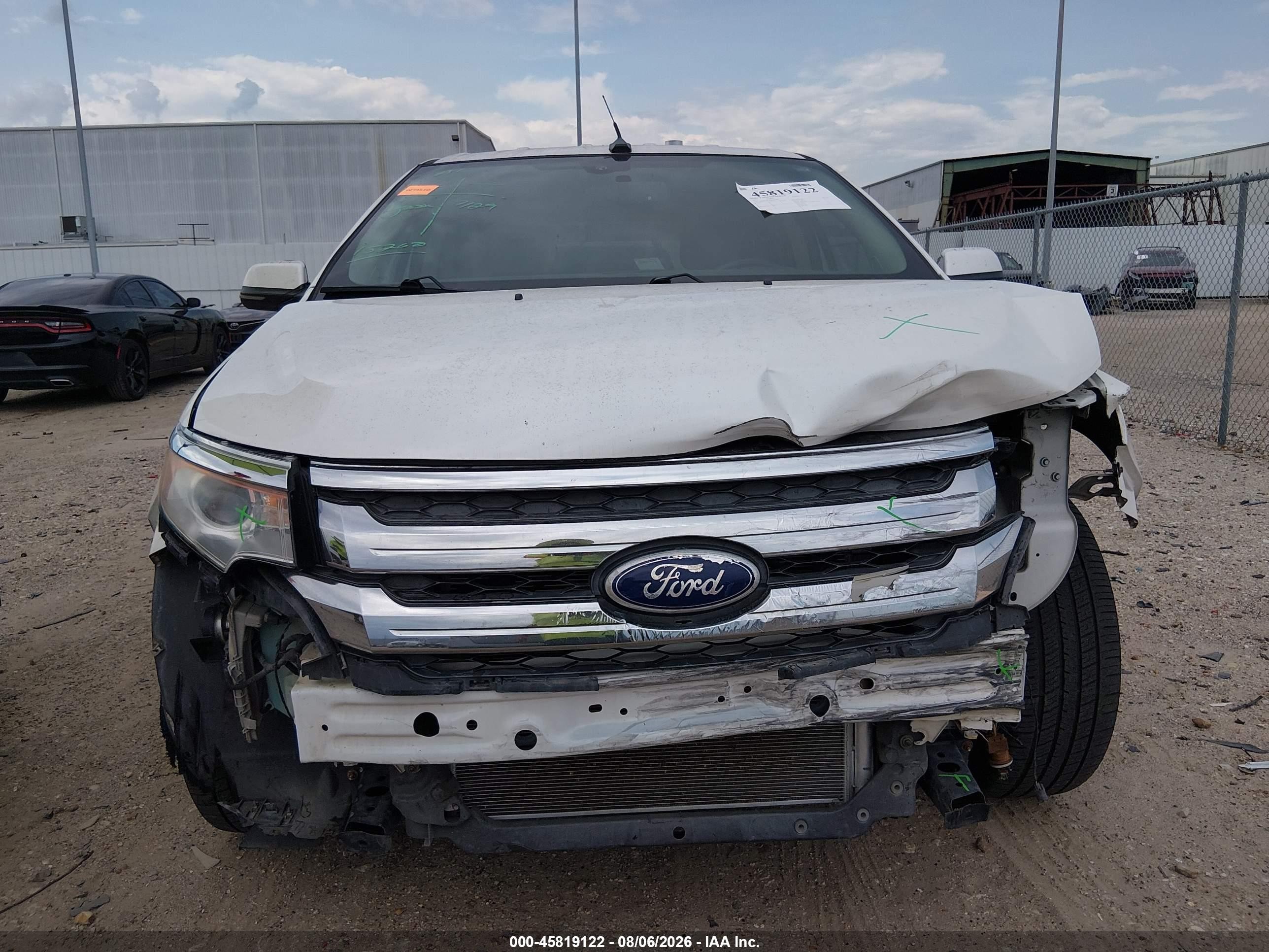 2013 Ford Edge Limited White vin: 2FMDK3KC8DBB10881
