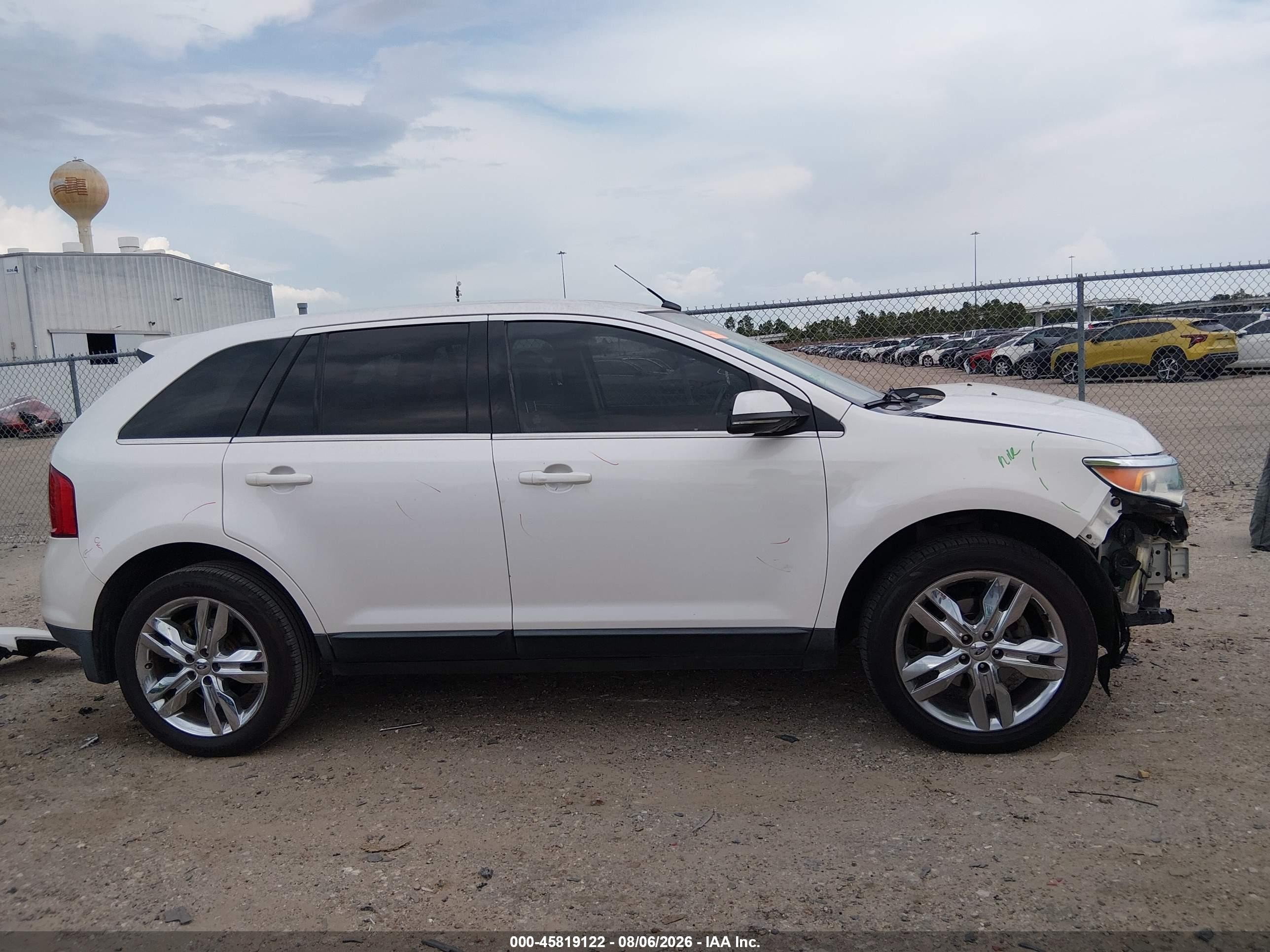 2013 Ford Edge Limited White vin: 2FMDK3KC8DBB10881