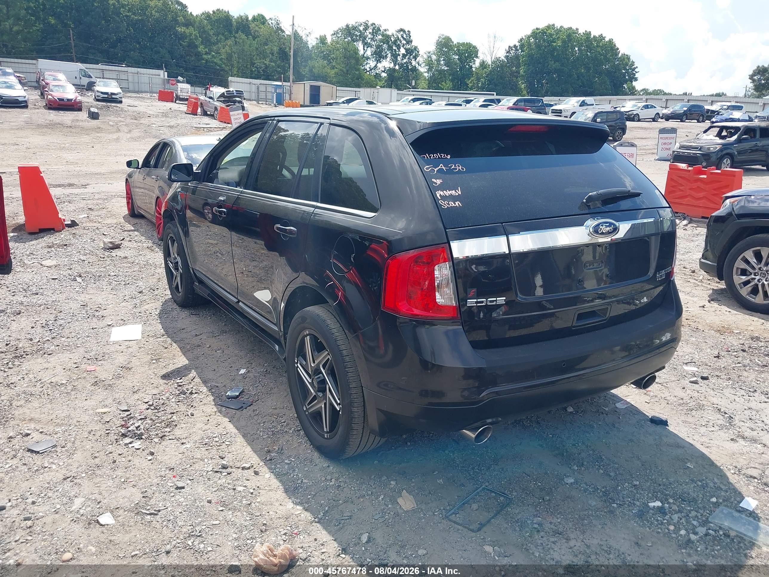 2013 Ford Edge Limited Black vin: 2FMDK3KC8DBB50832