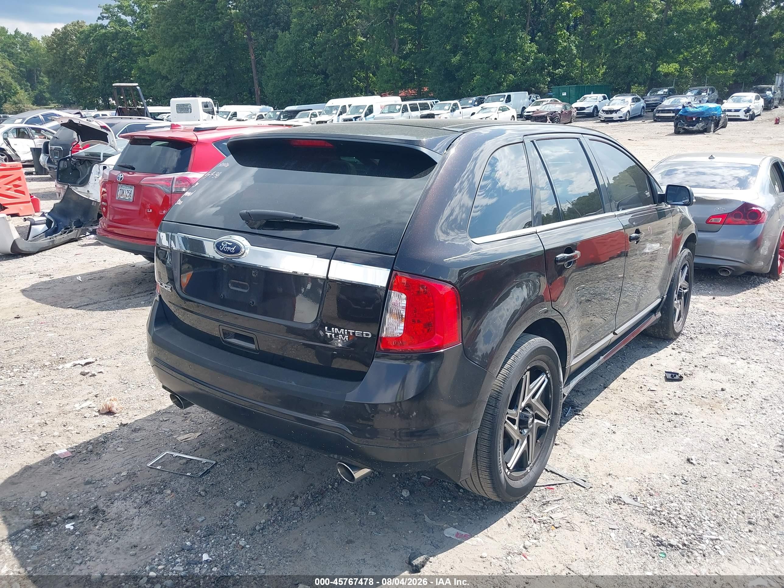 2013 Ford Edge Limited Black vin: 2FMDK3KC8DBB50832