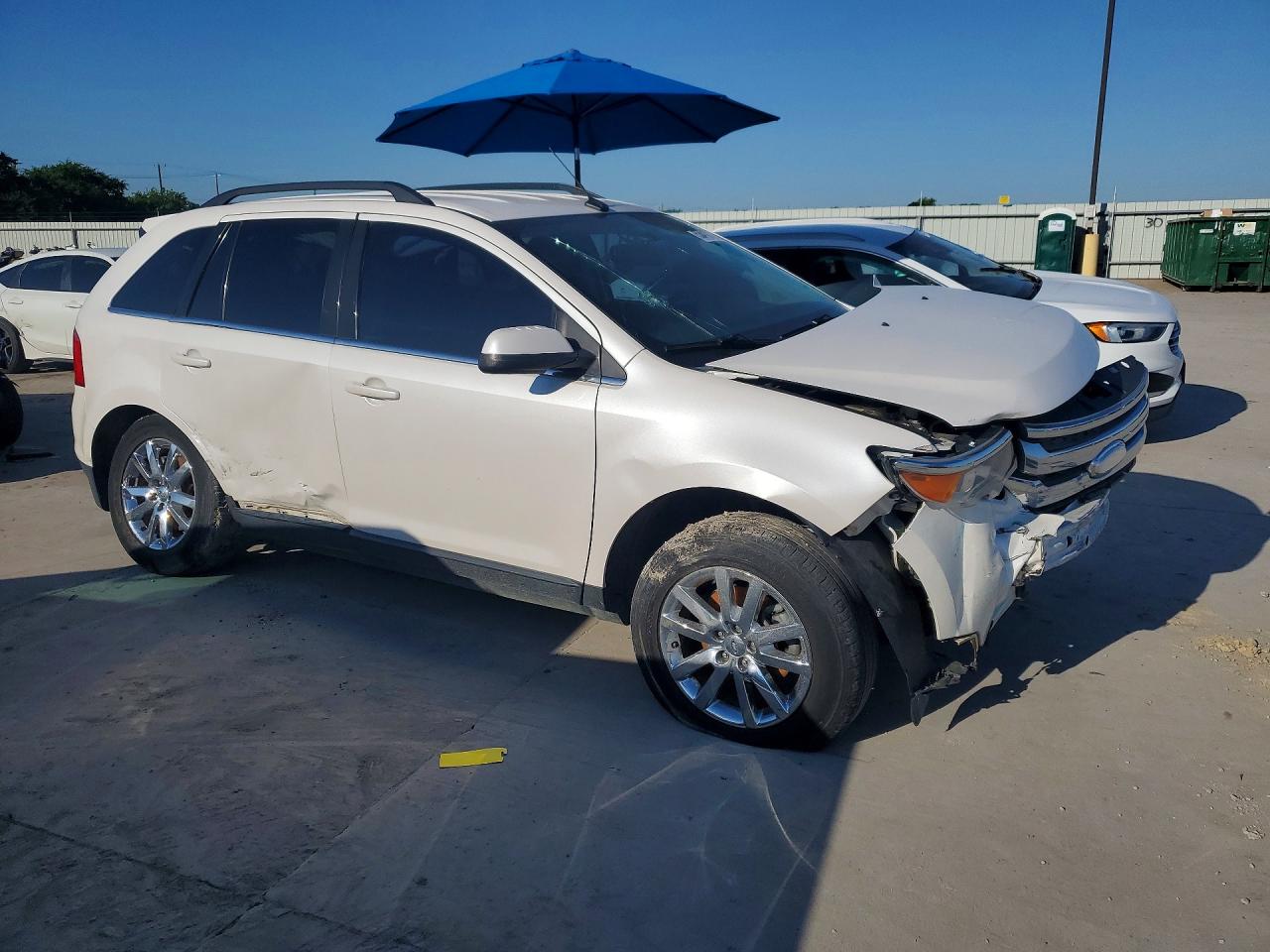 2013 Ford Edge Limited White vin: 2FMDK3KC8DBB53195