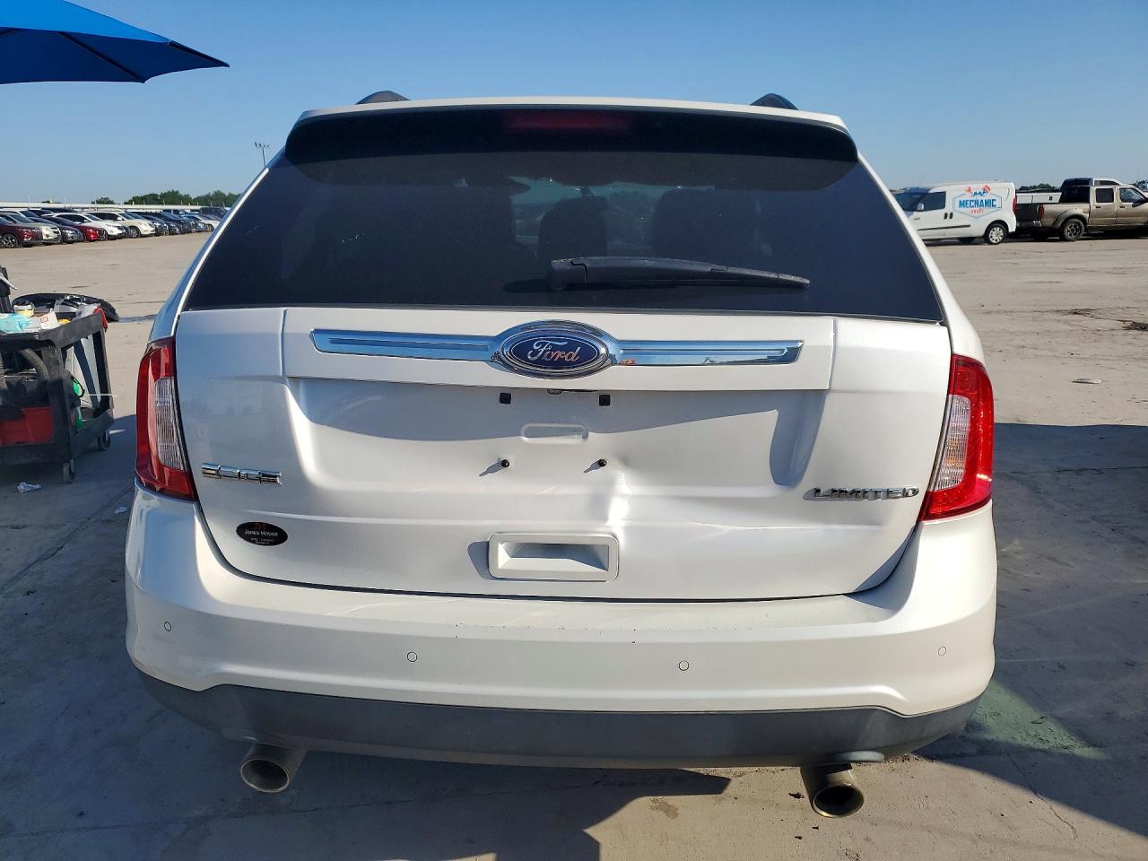 2013 Ford Edge Limited White vin: 2FMDK3KC8DBB53195