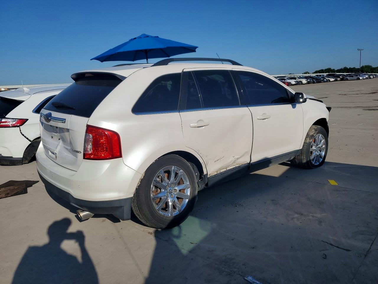2013 Ford Edge Limited White vin: 2FMDK3KC8DBB53195
