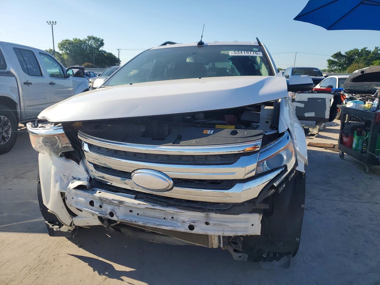 2013 Ford Edge Limited White vin: 2FMDK3KC8DBB53195