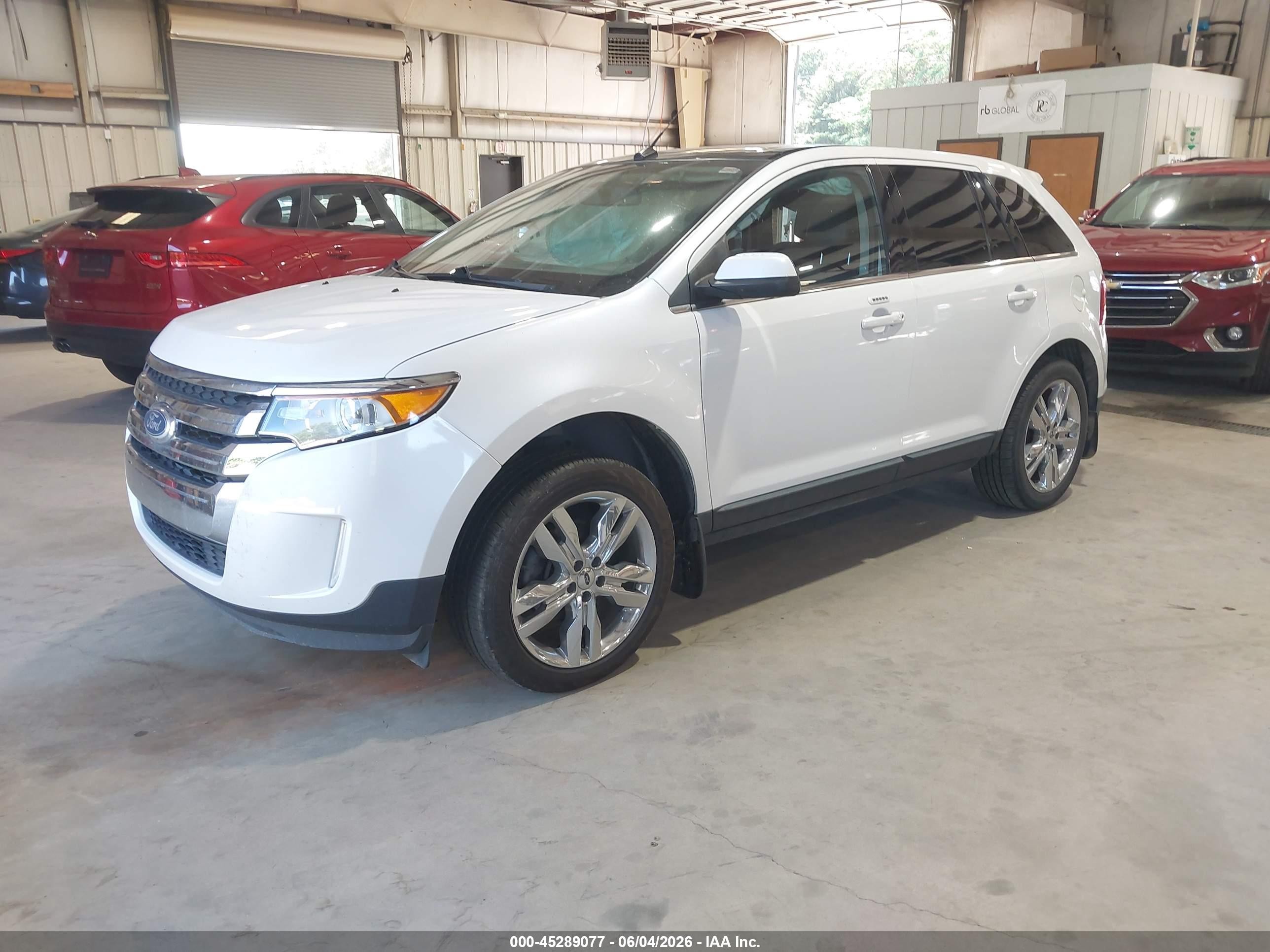 2013 Ford Edge Limited White vin: 2FMDK3KC8DBC37114