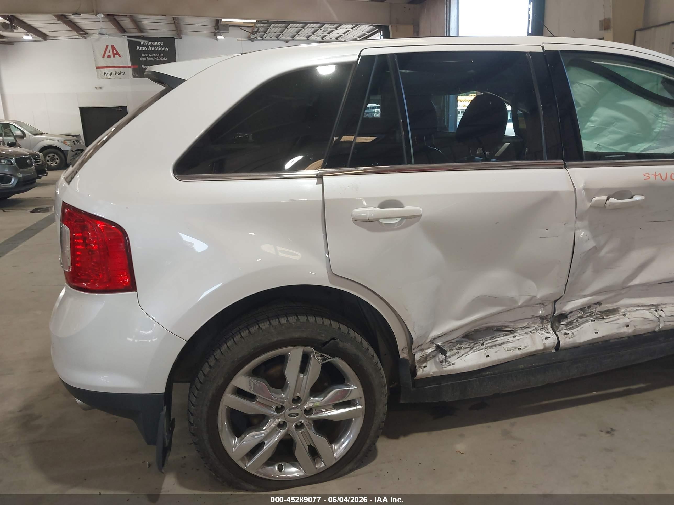 2013 Ford Edge Limited White vin: 2FMDK3KC8DBC37114