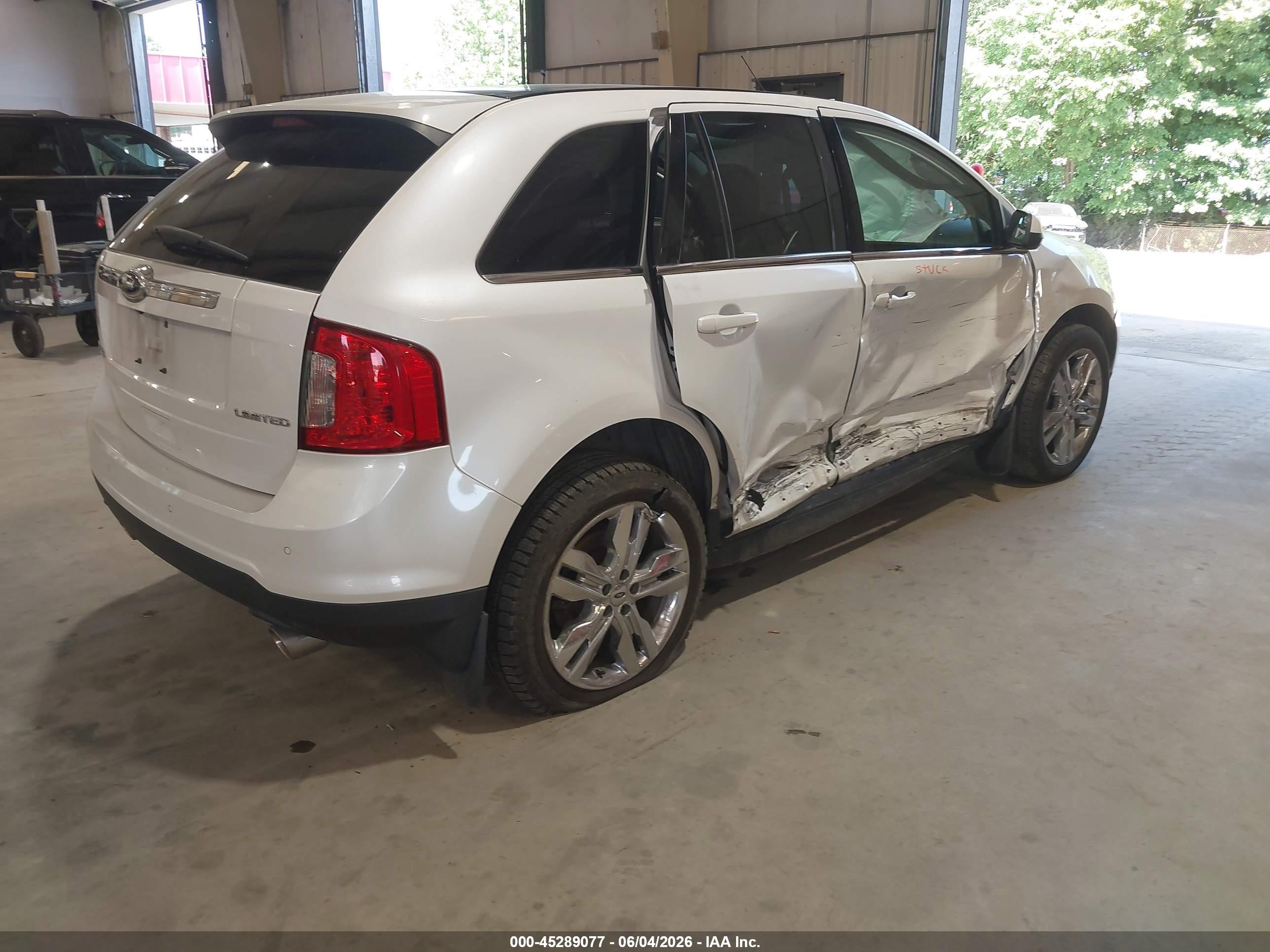 2013 Ford Edge Limited White vin: 2FMDK3KC8DBC37114