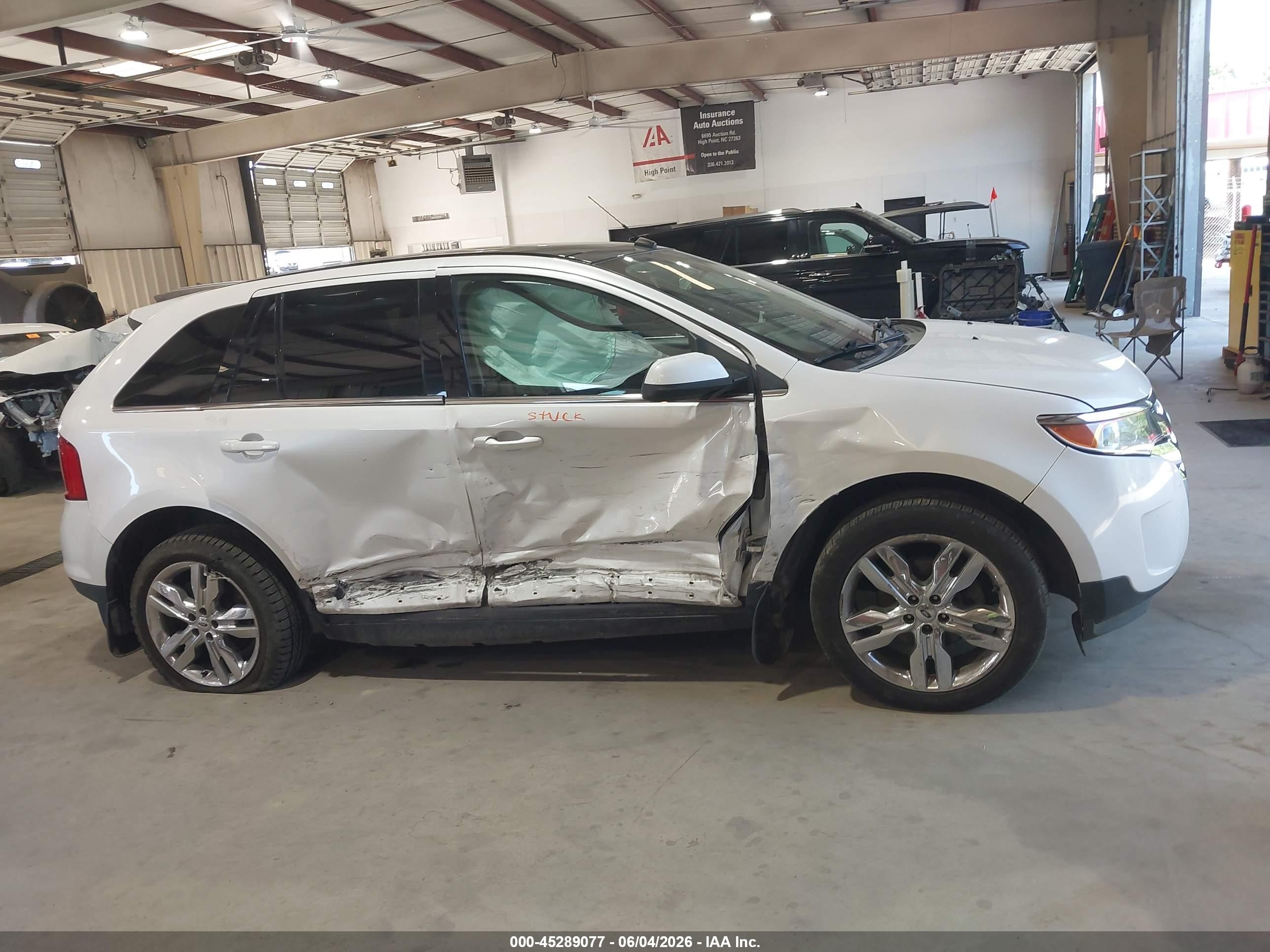 2013 Ford Edge Limited White vin: 2FMDK3KC8DBC37114