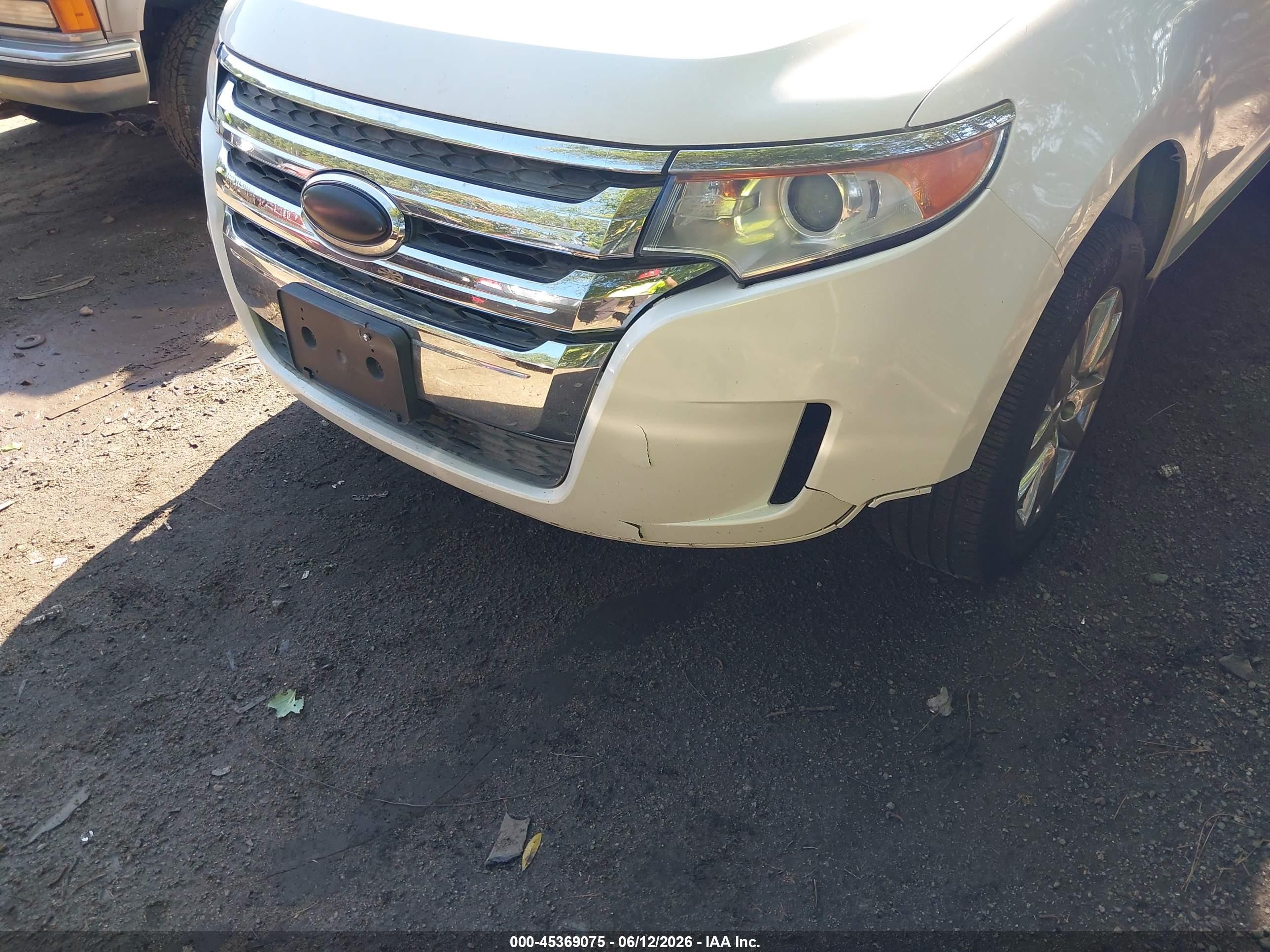 2013 Ford Edge Limited White vin: 2FMDK3KC8DBC87415