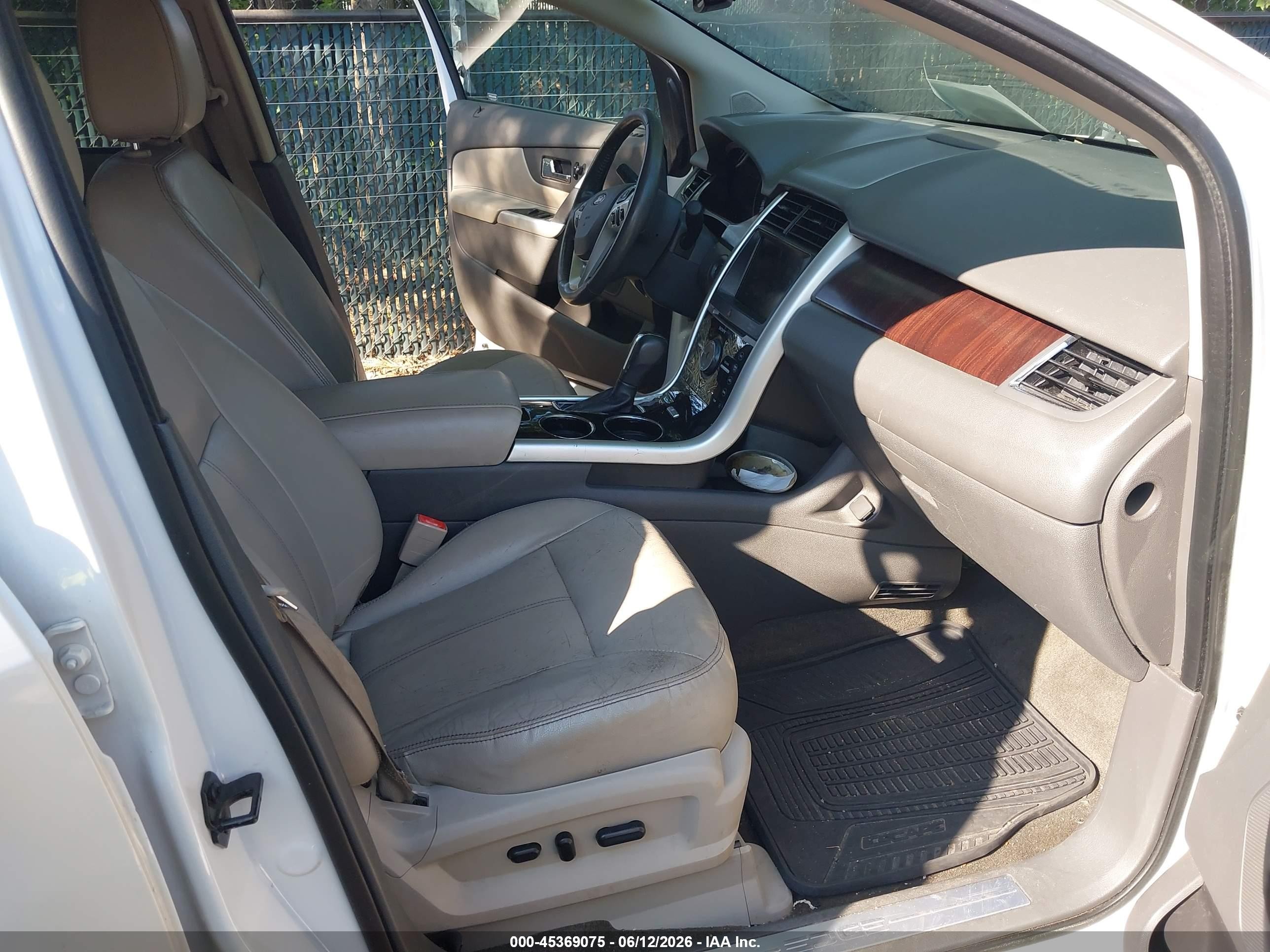 2013 Ford Edge Limited White vin: 2FMDK3KC8DBC87415