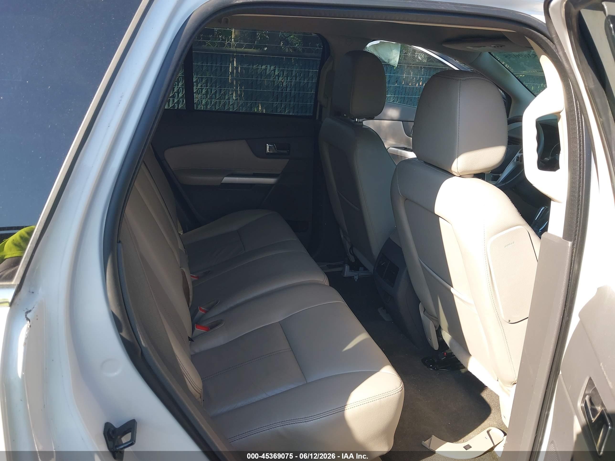 2013 Ford Edge Limited White vin: 2FMDK3KC8DBC87415