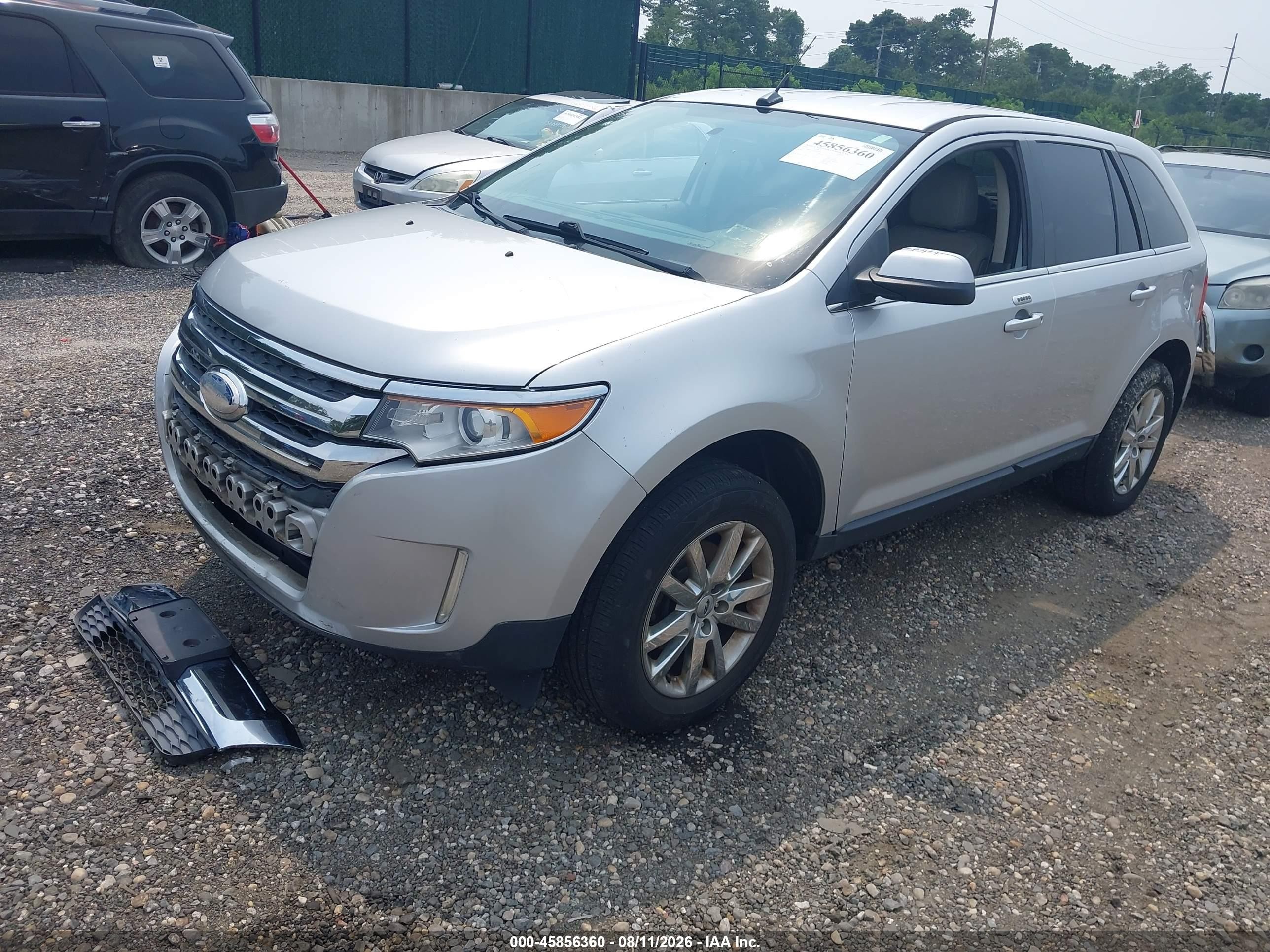2014 Ford Edge Limited Silver vin: 2FMDK3KC8EBA19272