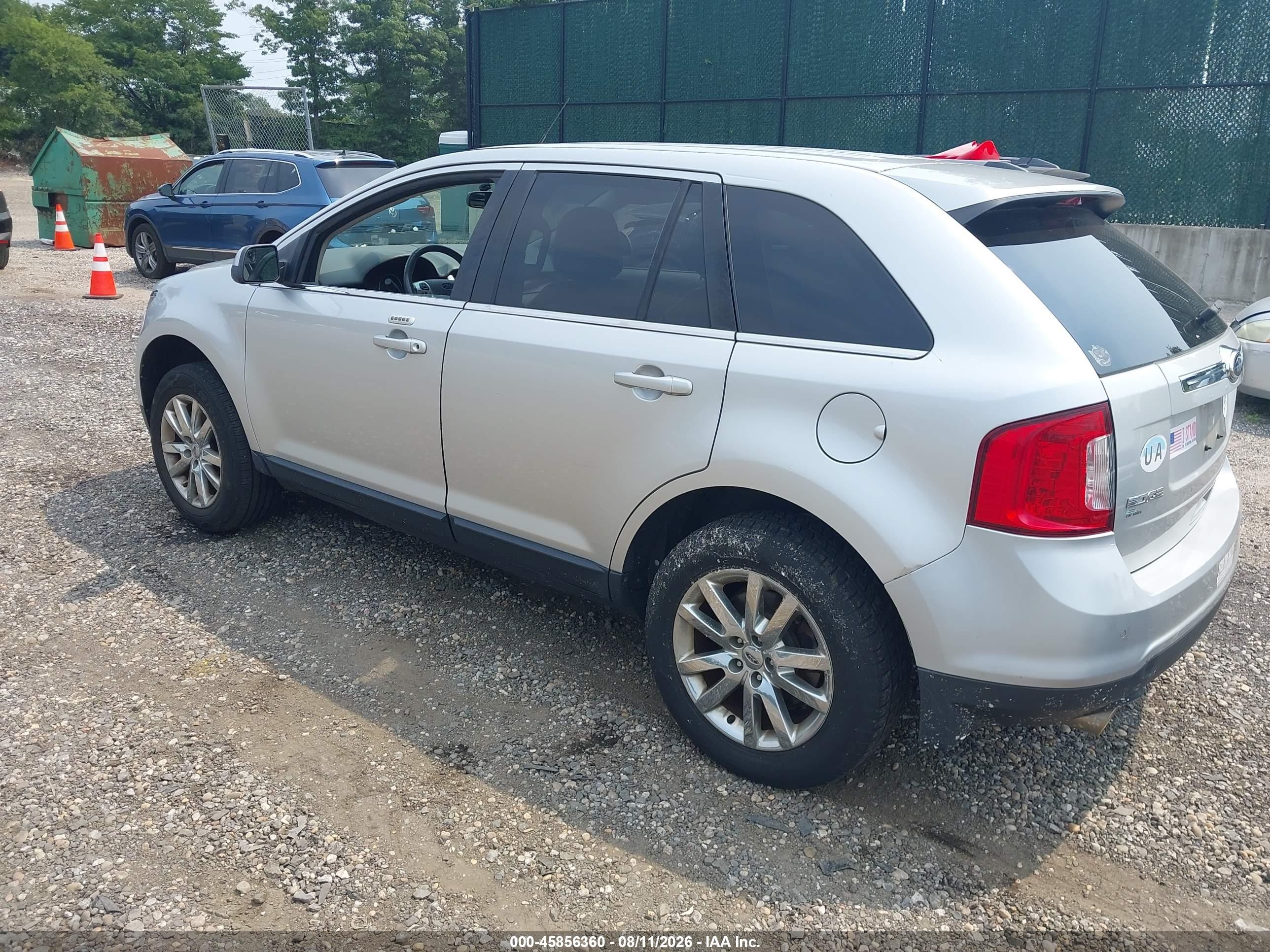 2014 Ford Edge Limited Silver vin: 2FMDK3KC8EBA19272