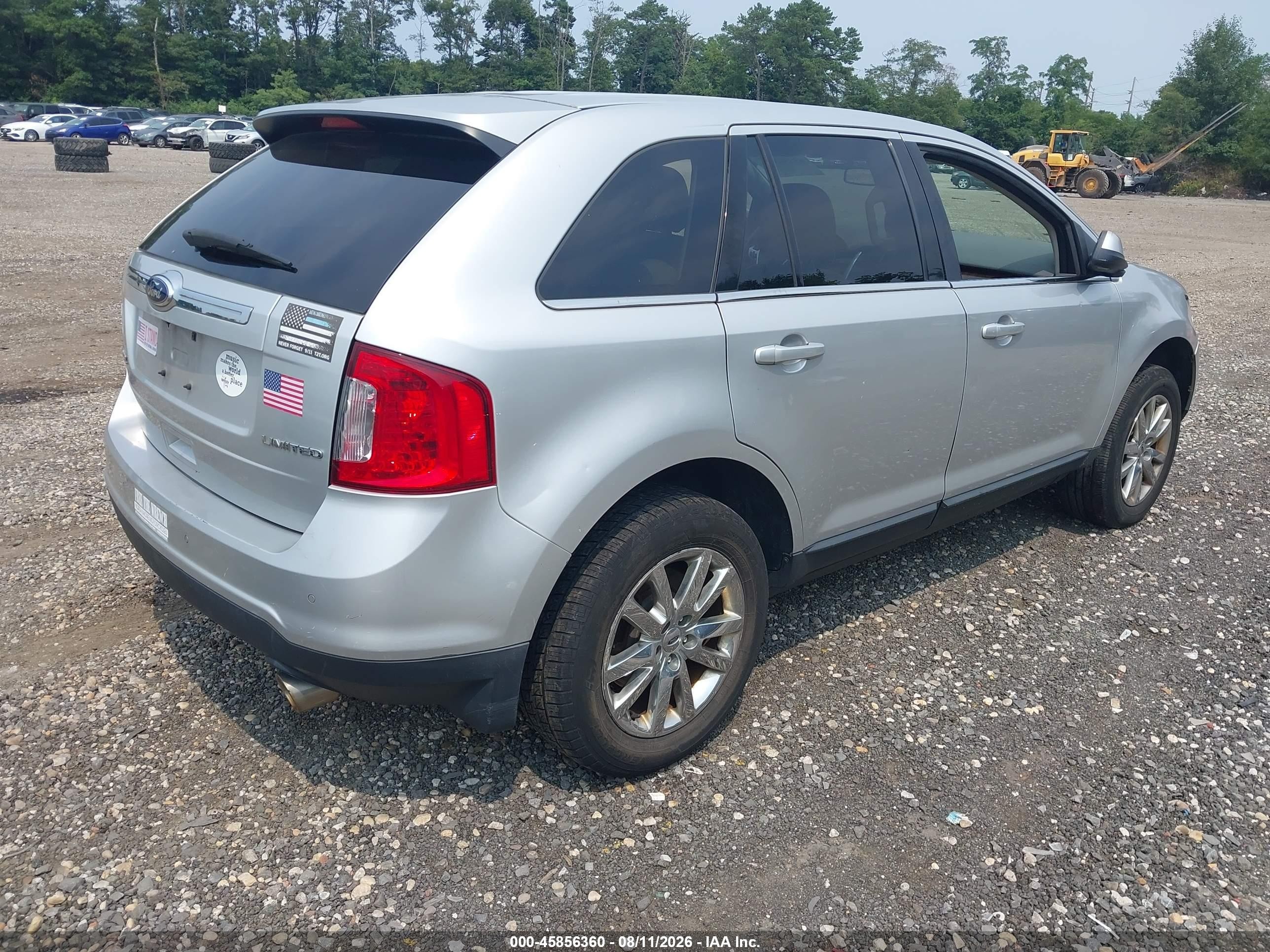 2014 Ford Edge Limited Silver vin: 2FMDK3KC8EBA19272