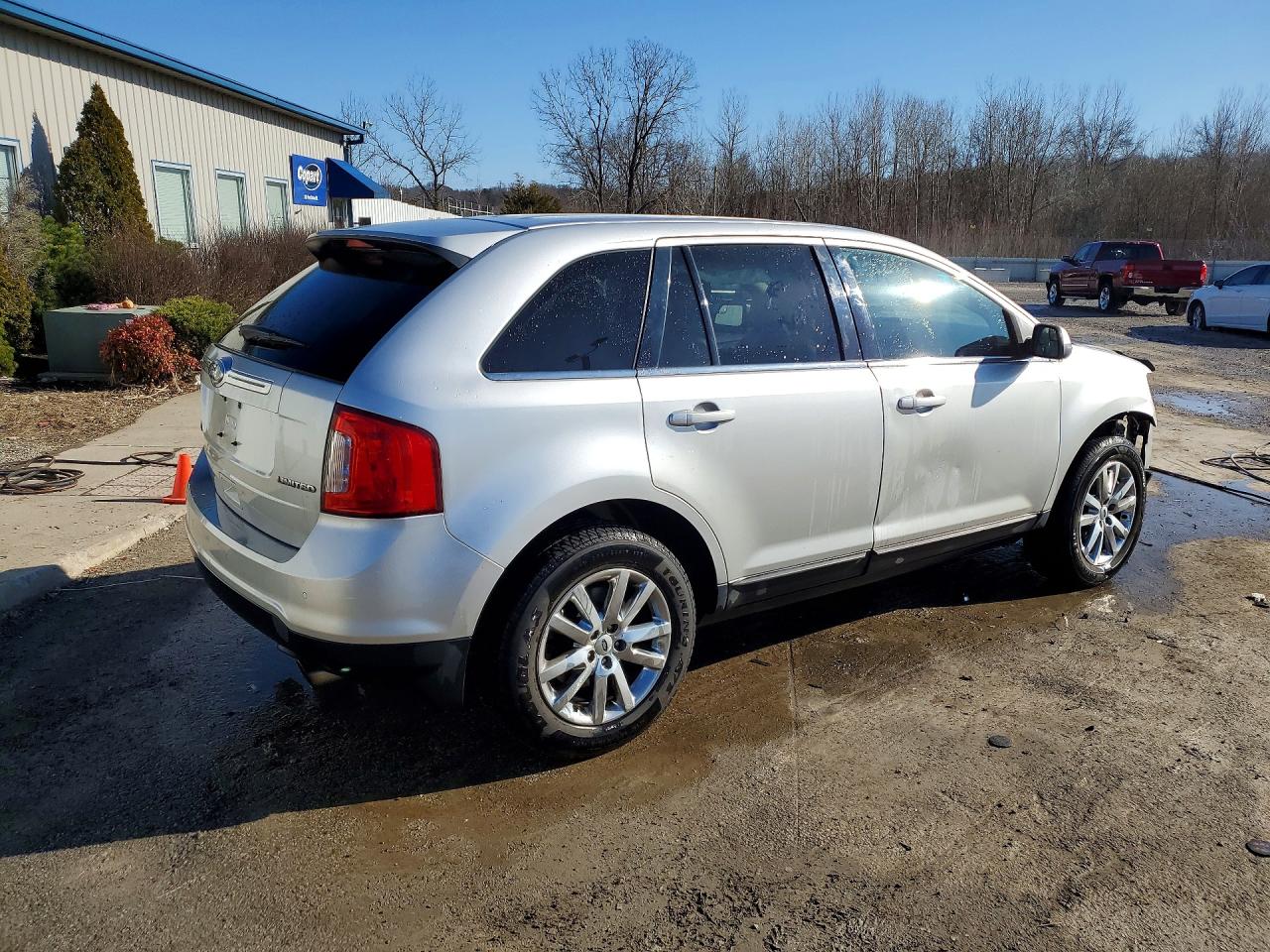 2014 Ford Edge Limited Silver vin: 2FMDK3KC8EBA30790