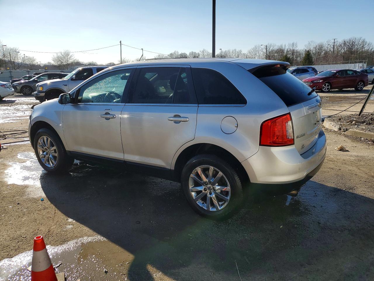 2014 Ford Edge Limited Silver vin: 2FMDK3KC8EBA30790