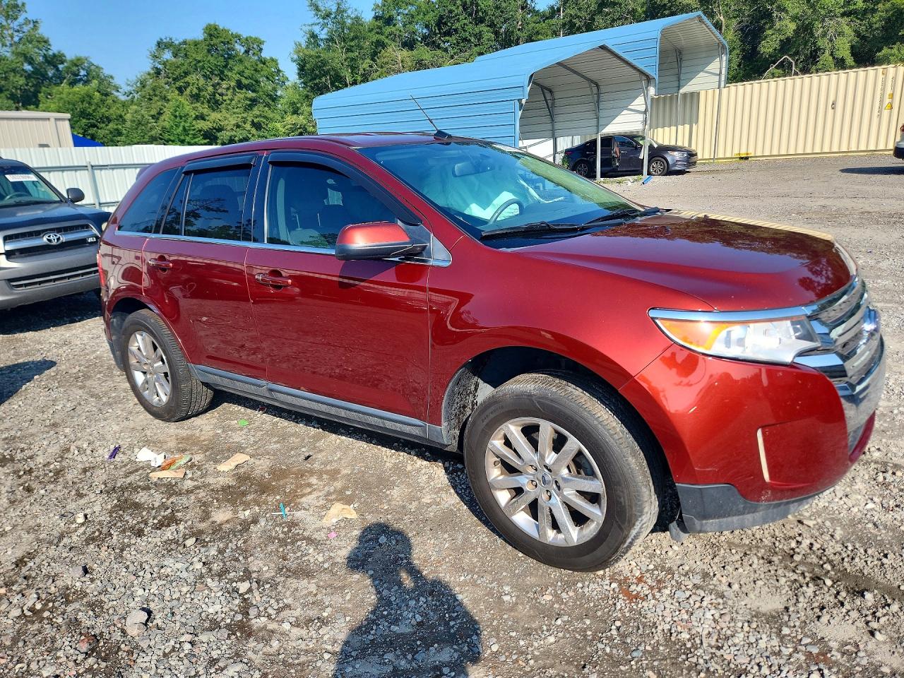 2014 Ford Edge Limited Burgundy vin: 2FMDK3KC8EBA34337