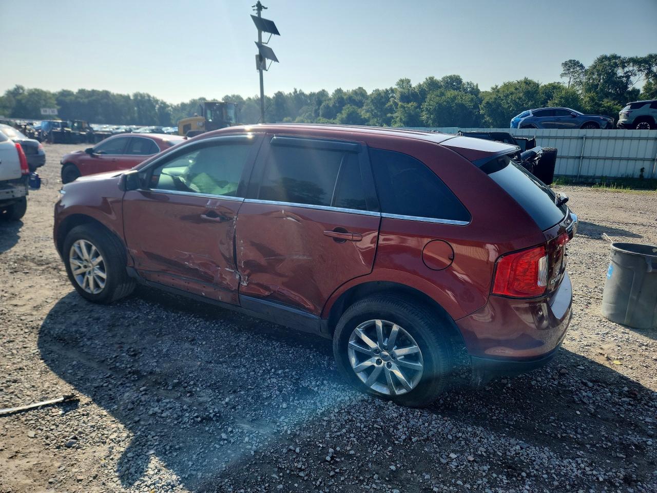 2014 Ford Edge Limited Burgundy vin: 2FMDK3KC8EBA34337