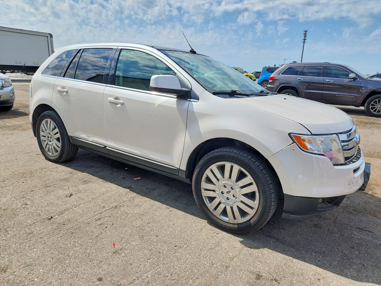 2010 Ford Edge Limited White vin: 2FMDK3KC9ABA69169