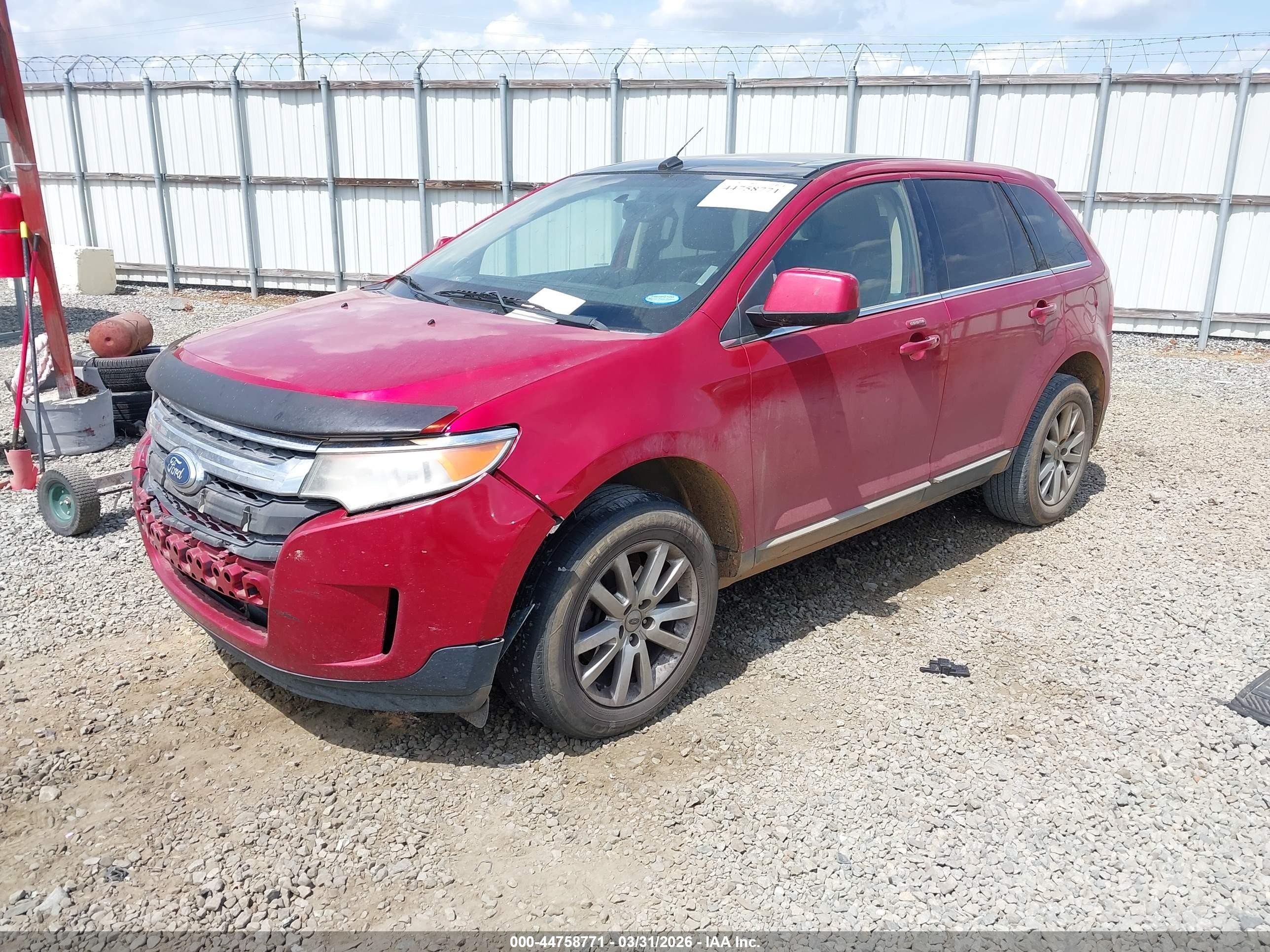 2011 Ford Edge Limited Red vin: 2FMDK3KC9BBA15761