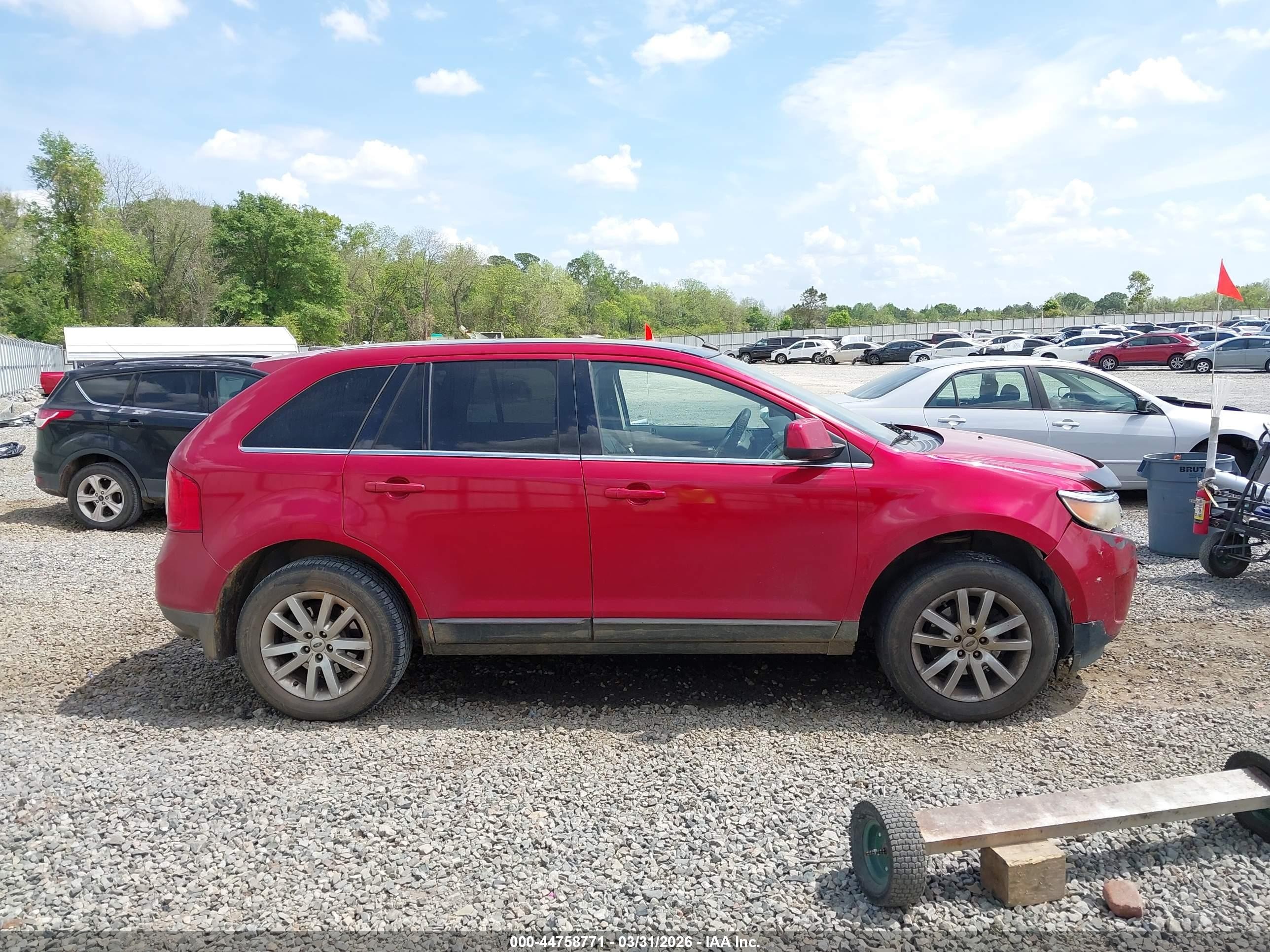 2011 Ford Edge Limited Red vin: 2FMDK3KC9BBA15761