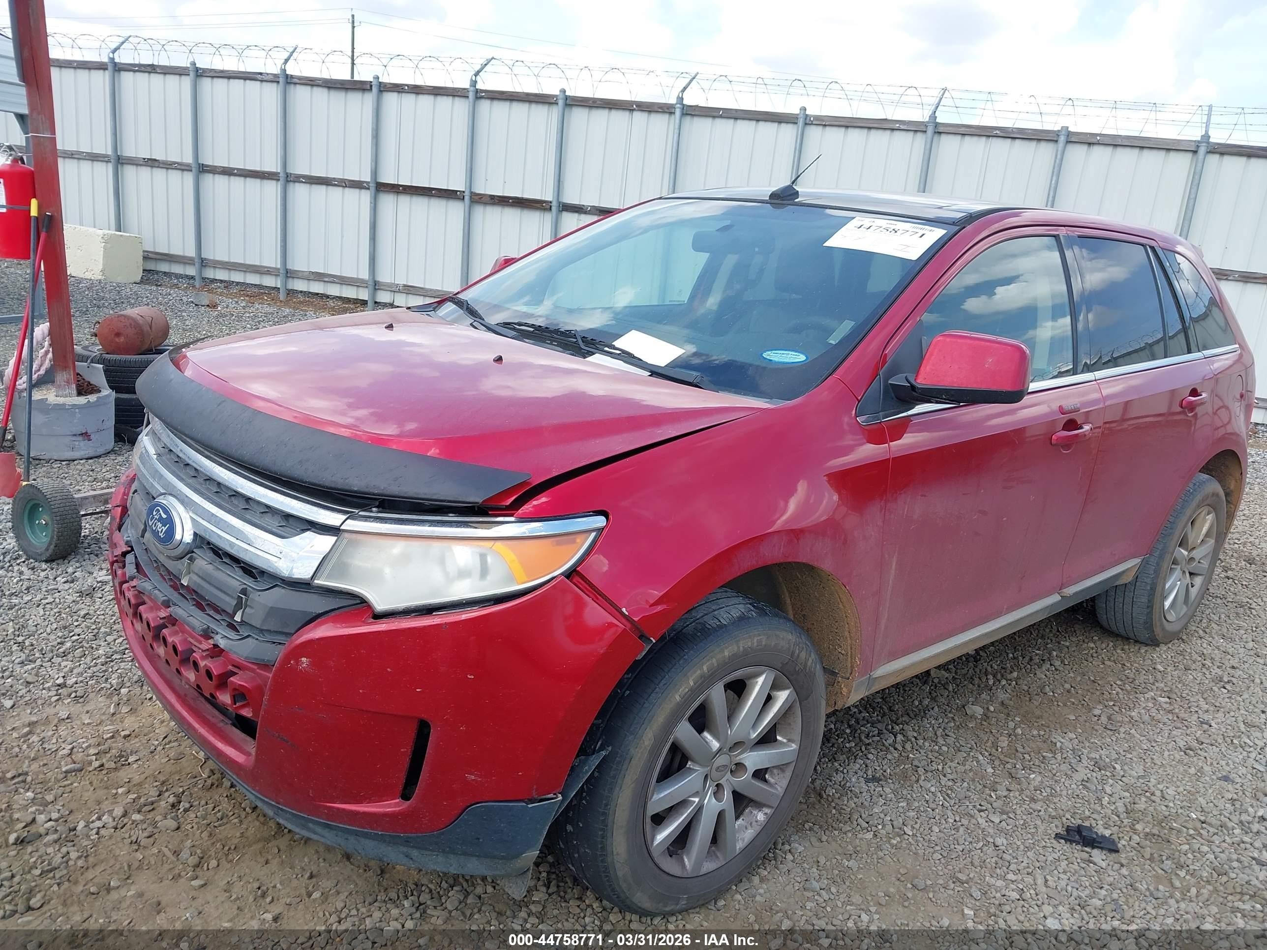 2011 Ford Edge Limited Red vin: 2FMDK3KC9BBA15761