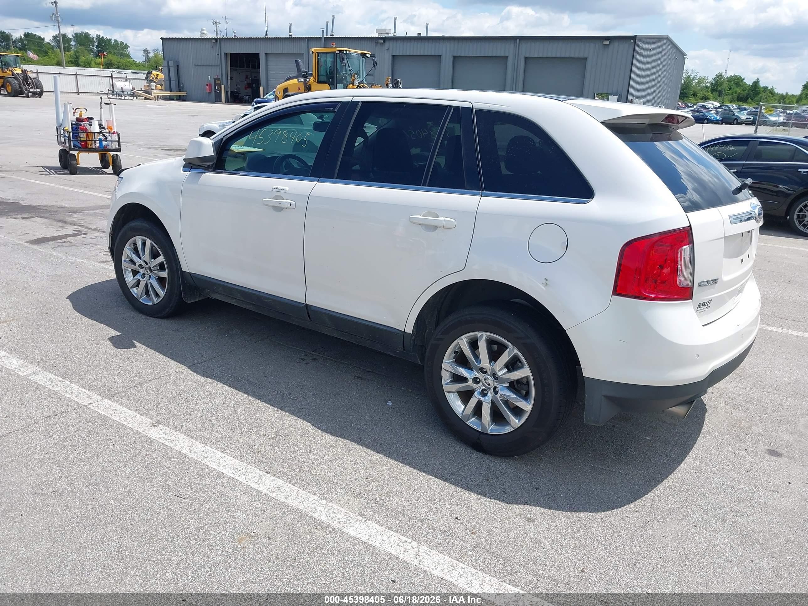 2011 Ford Edge Limited White vin: 2FMDK3KC9BBA46492