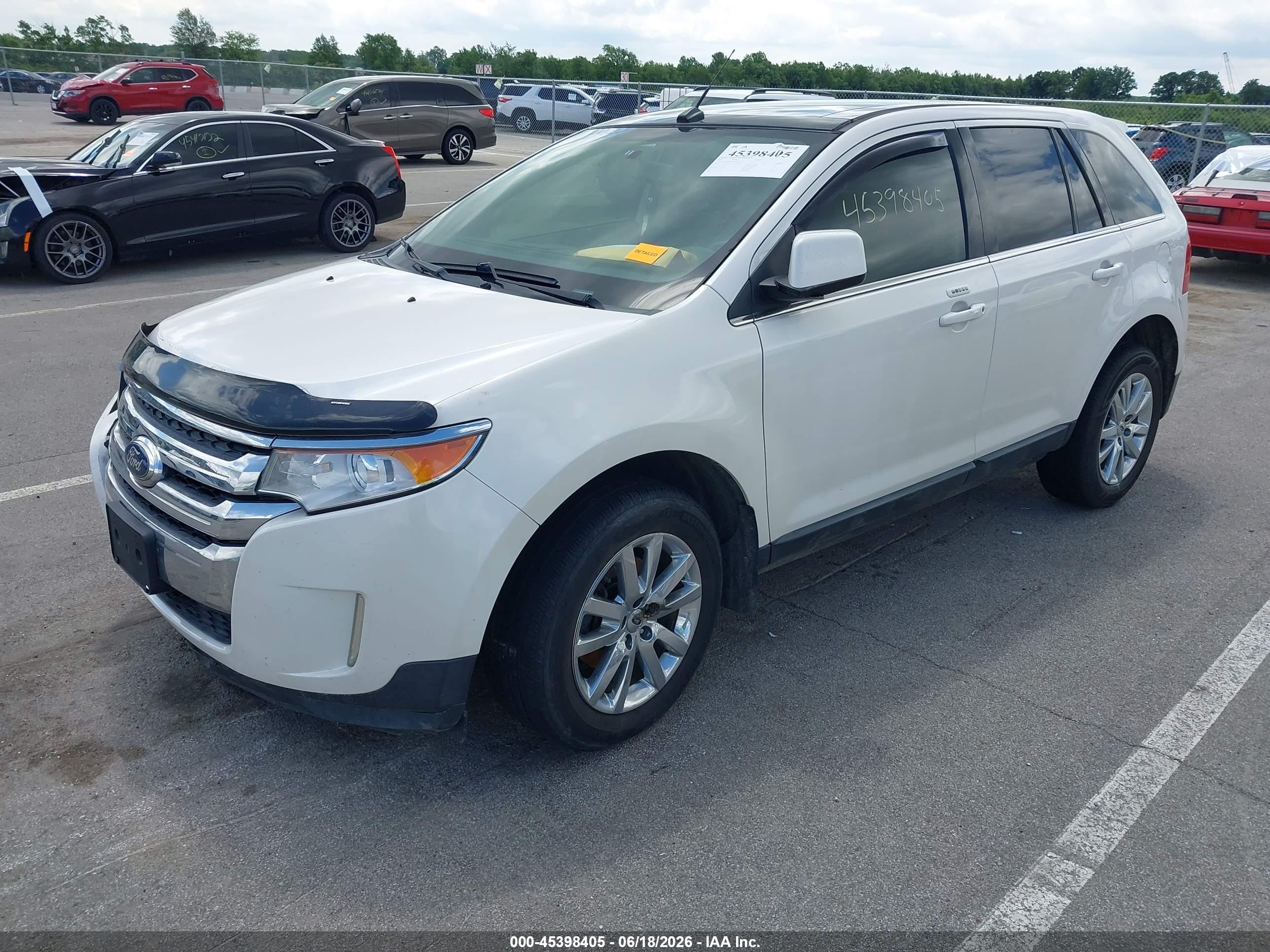 2011 Ford Edge Limited White vin: 2FMDK3KC9BBA46492
