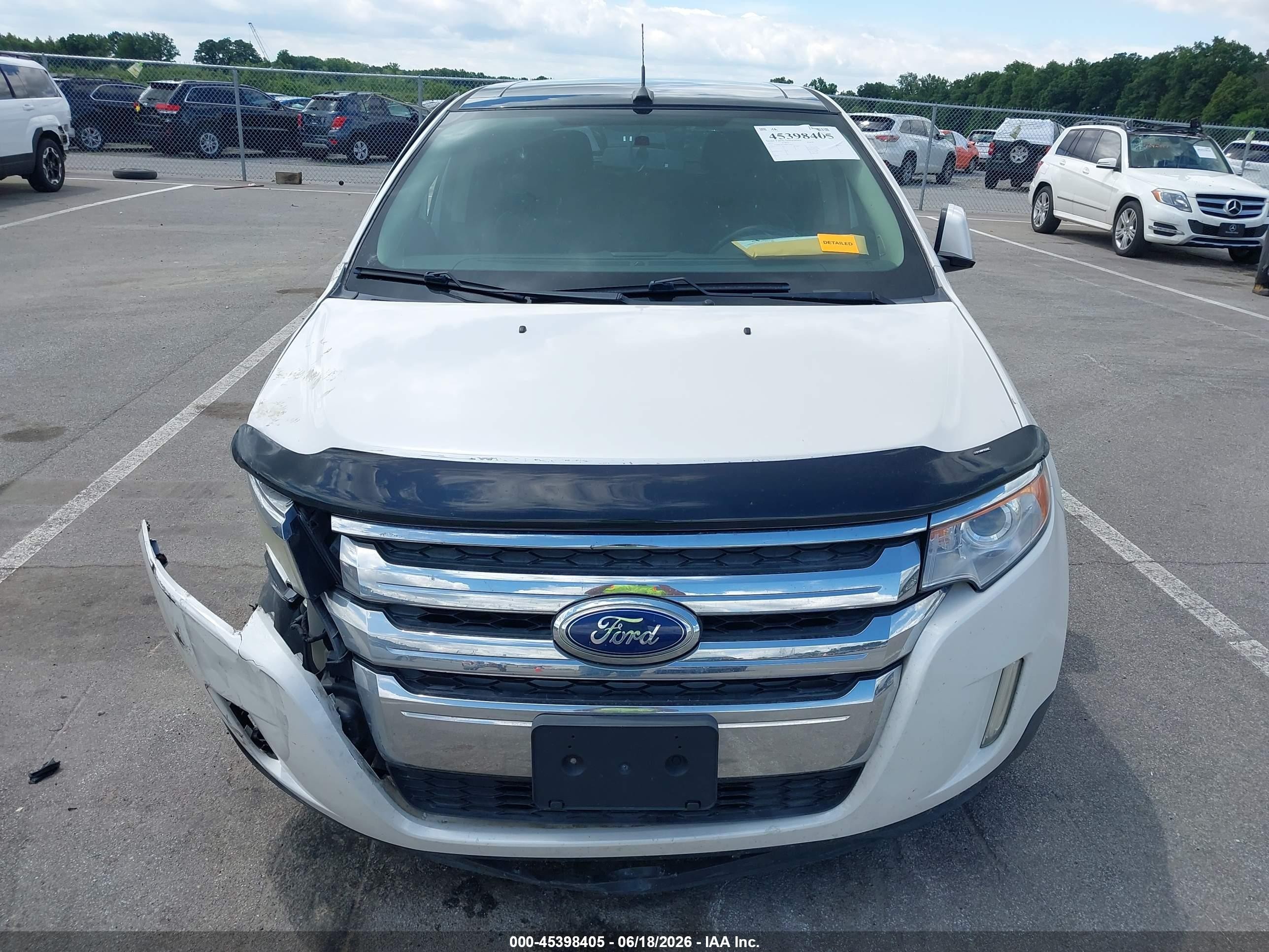 2011 Ford Edge Limited White vin: 2FMDK3KC9BBA46492