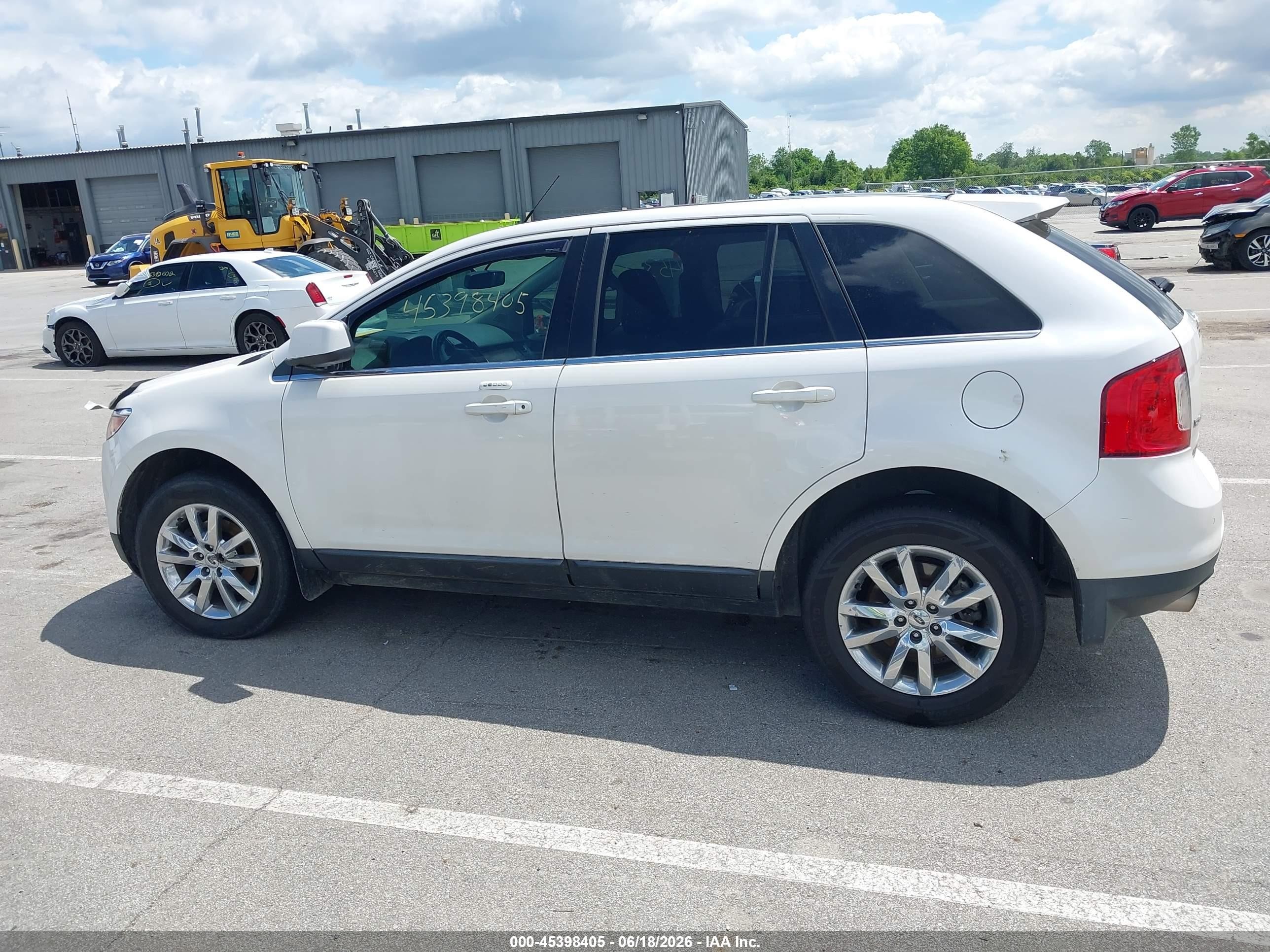 2011 Ford Edge Limited White vin: 2FMDK3KC9BBA46492
