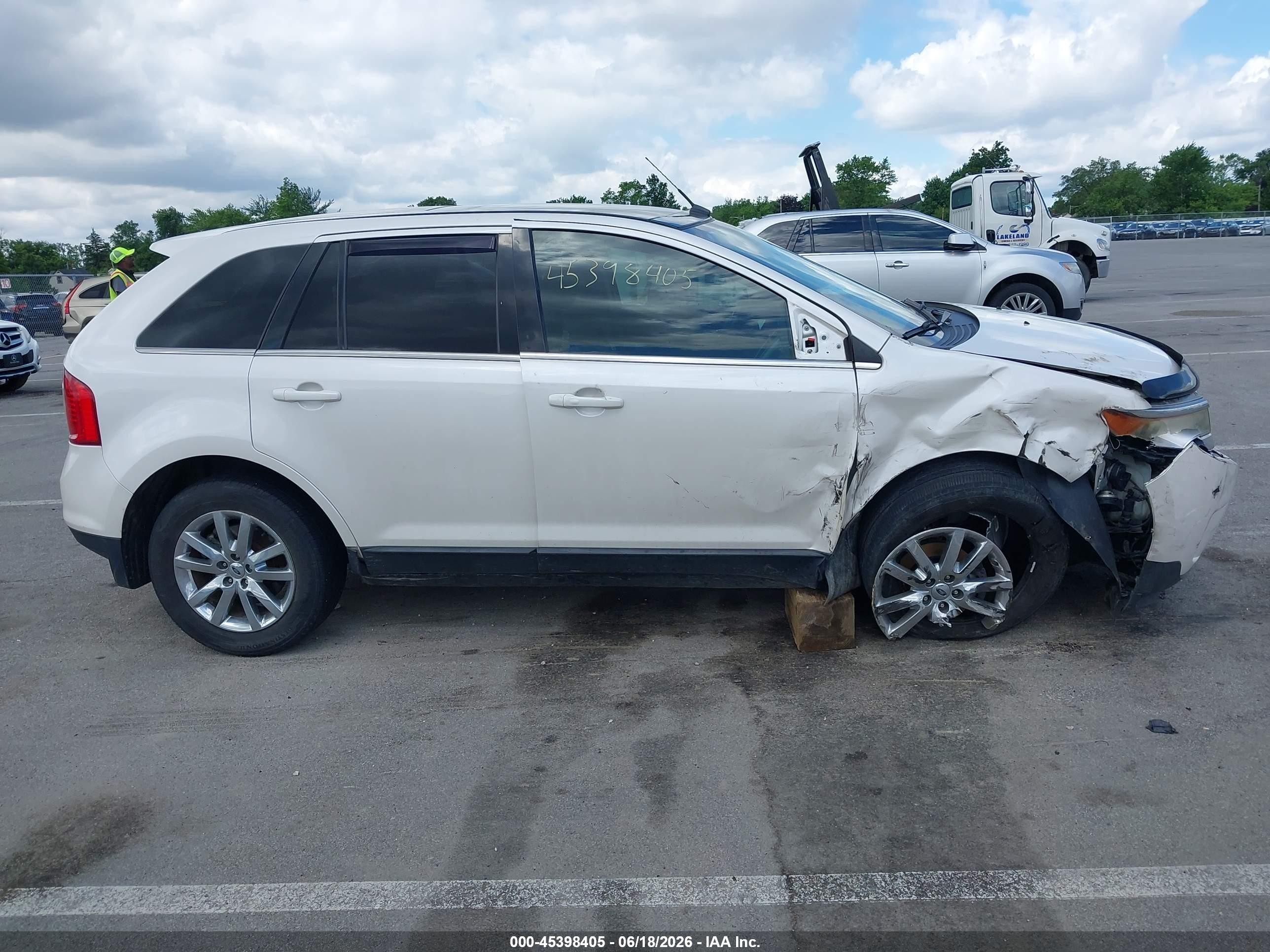 2011 Ford Edge Limited White vin: 2FMDK3KC9BBA46492