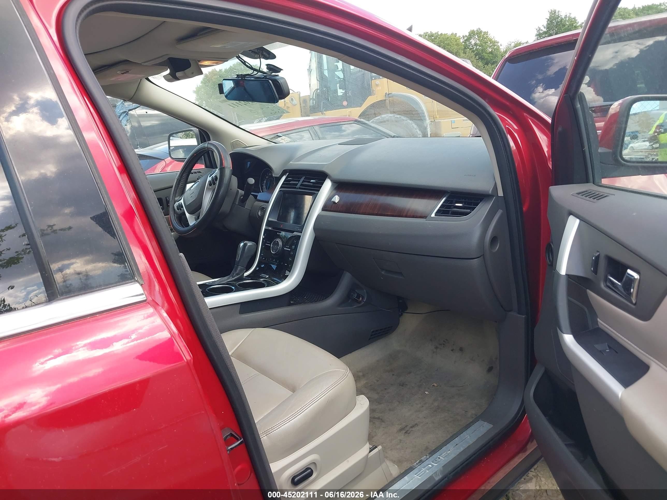 2011 Ford Edge Limited Red vin: 2FMDK3KC9BBA67147
