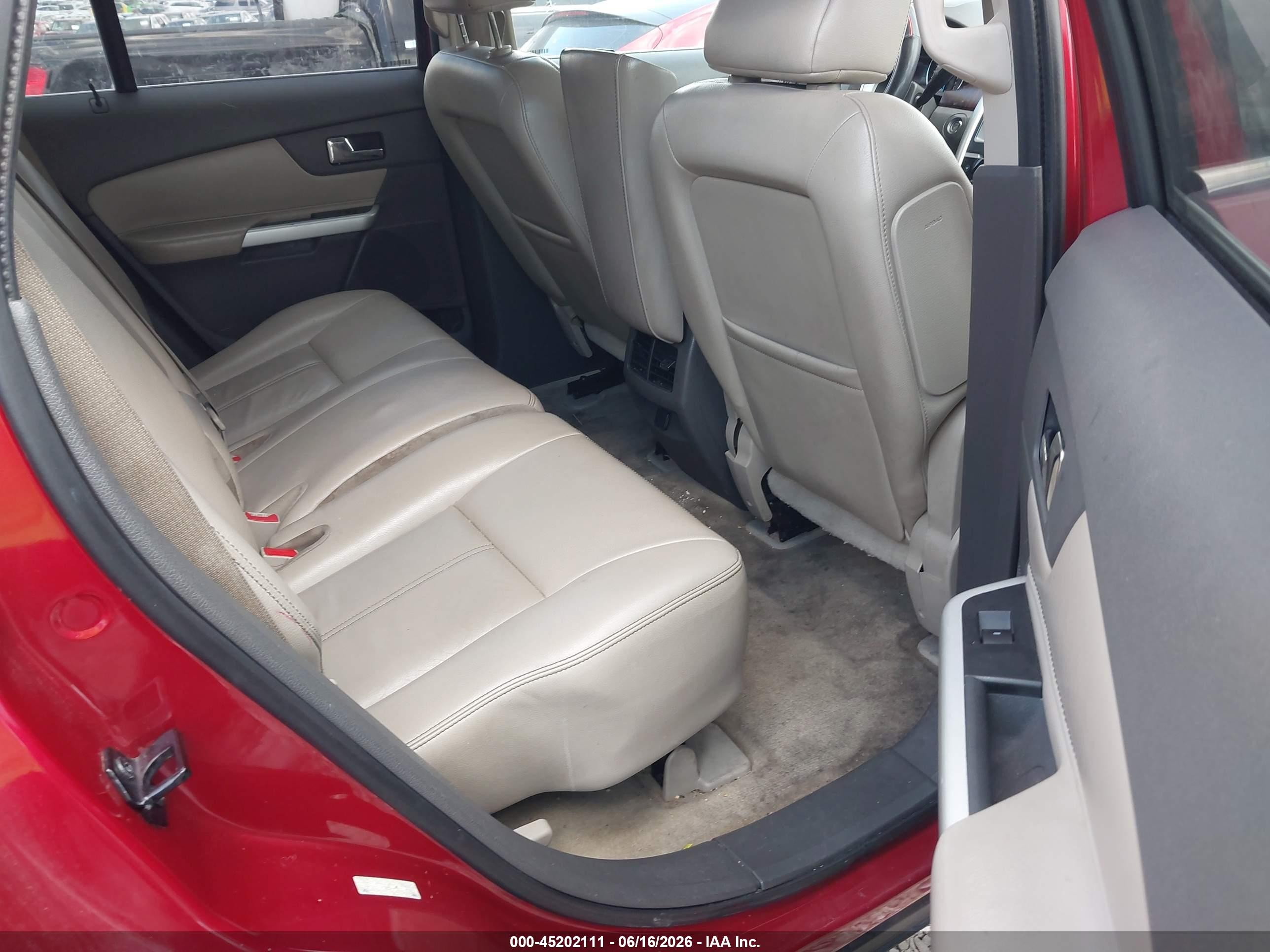 2011 Ford Edge Limited Red vin: 2FMDK3KC9BBA67147