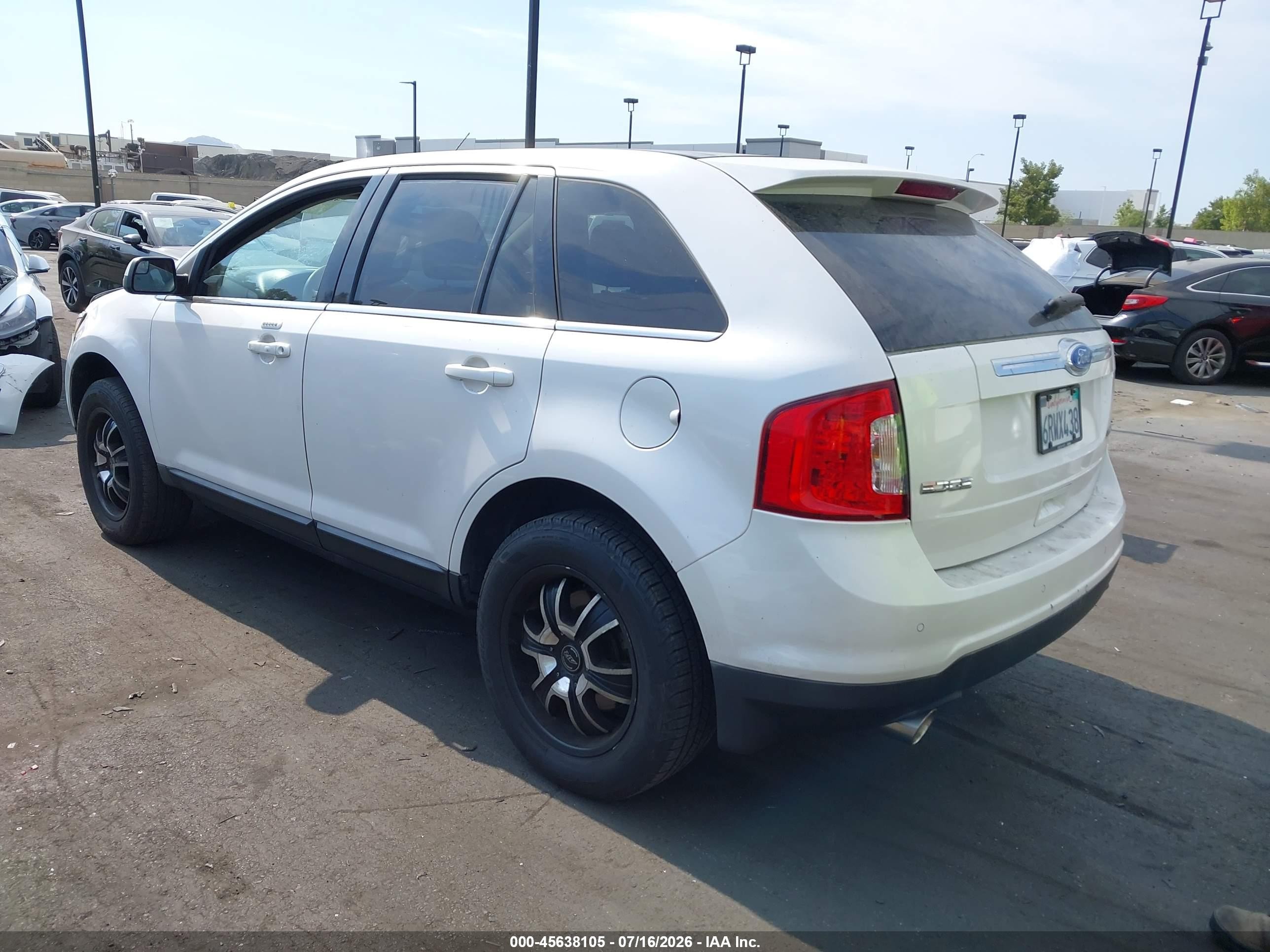 2011 Ford Edge Limited White vin: 2FMDK3KC9BBB08263
