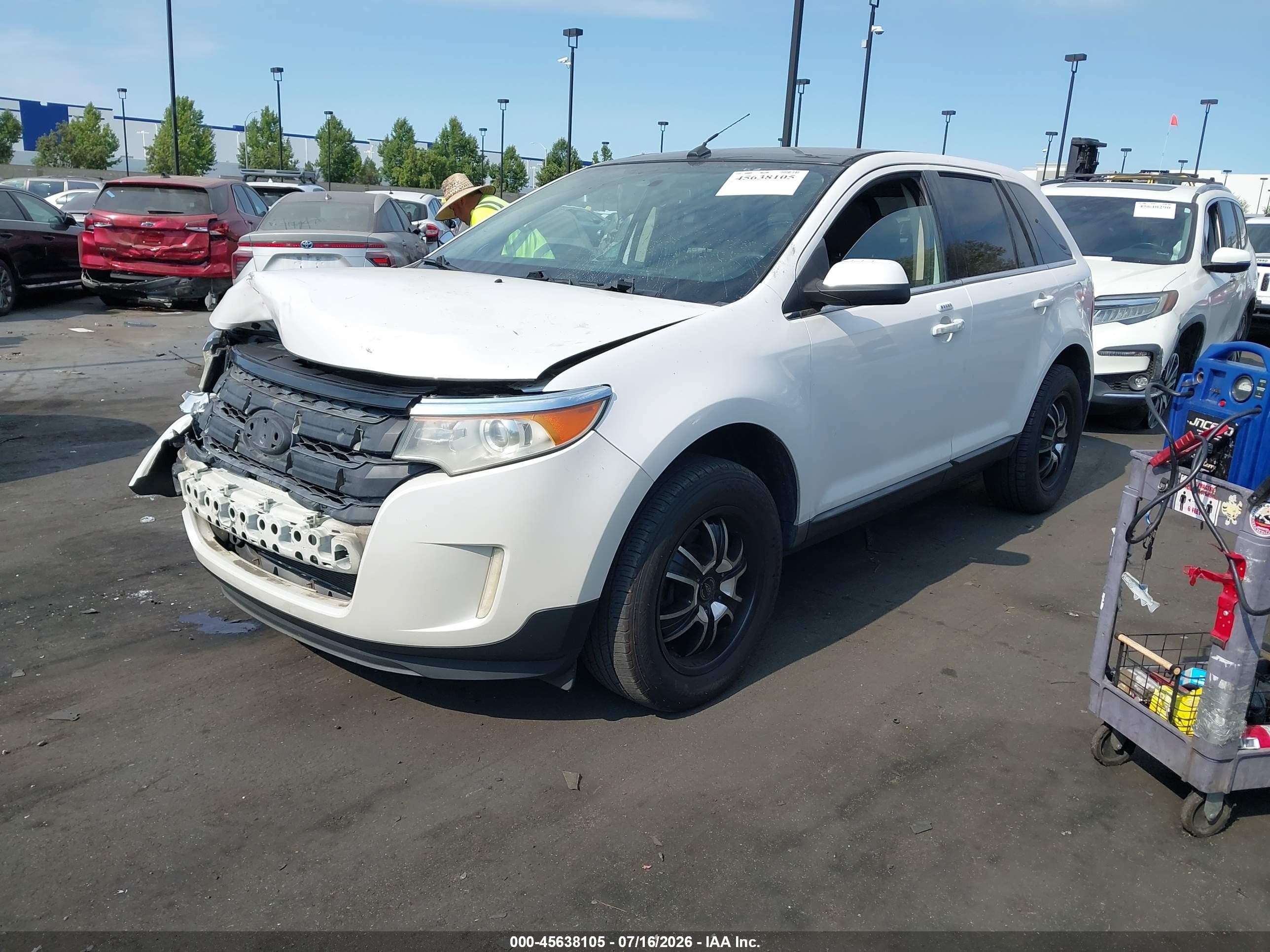 2011 Ford Edge Limited White vin: 2FMDK3KC9BBB08263