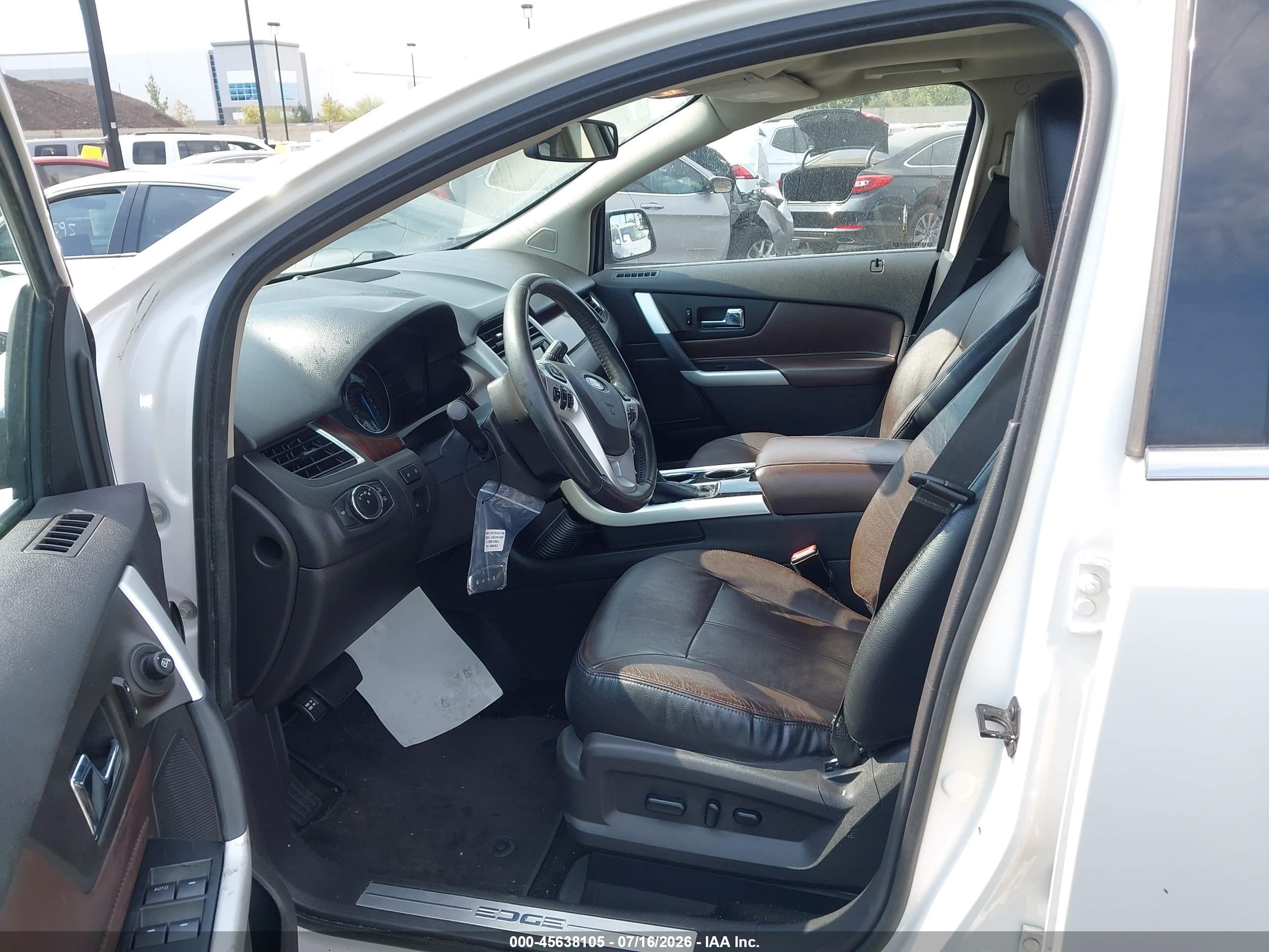 2011 Ford Edge Limited White vin: 2FMDK3KC9BBB08263