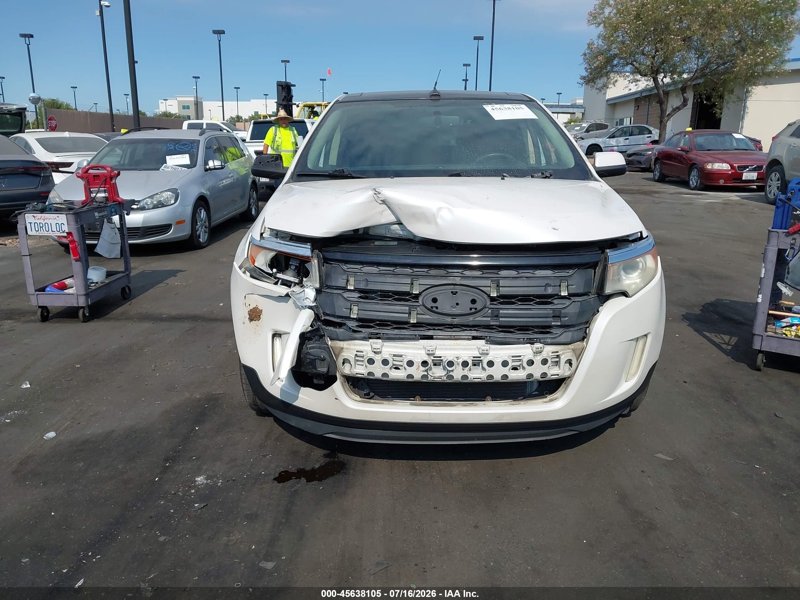 2011 Ford Edge Limited White vin: 2FMDK3KC9BBB08263