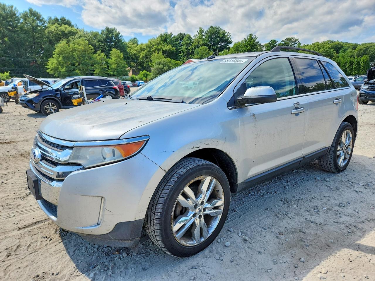 2012 Ford Edge Limited Серебряный vin: 2FMDK3KC9CBA20136