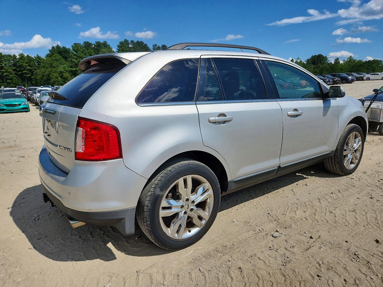 2012 Ford Edge Limited Silver vin: 2FMDK3KC9CBA20136