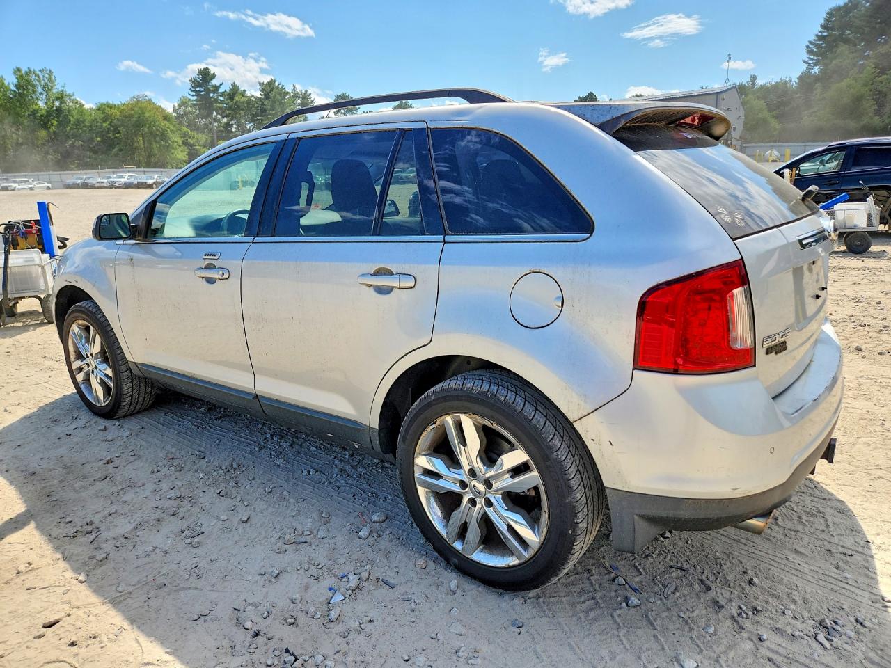 2012 Ford Edge Limited Silver vin: 2FMDK3KC9CBA20136