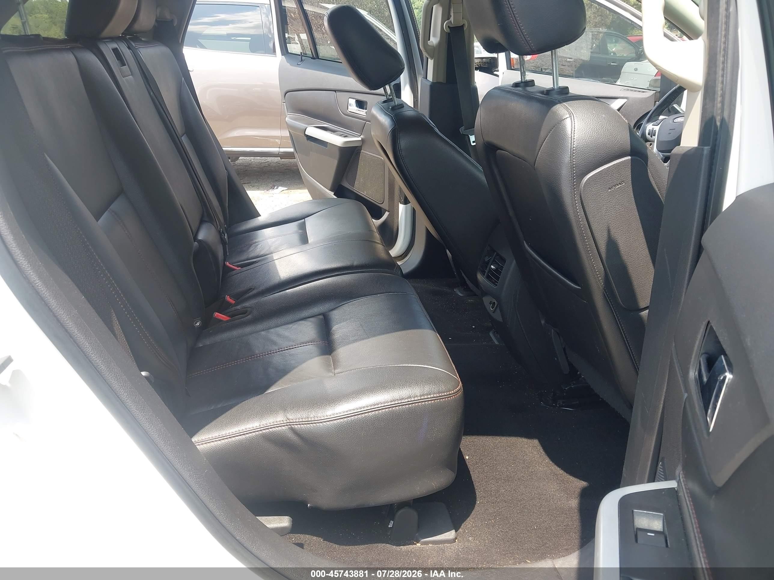 2012 Ford Edge Limited White vin: 2FMDK3KC9CBA25577