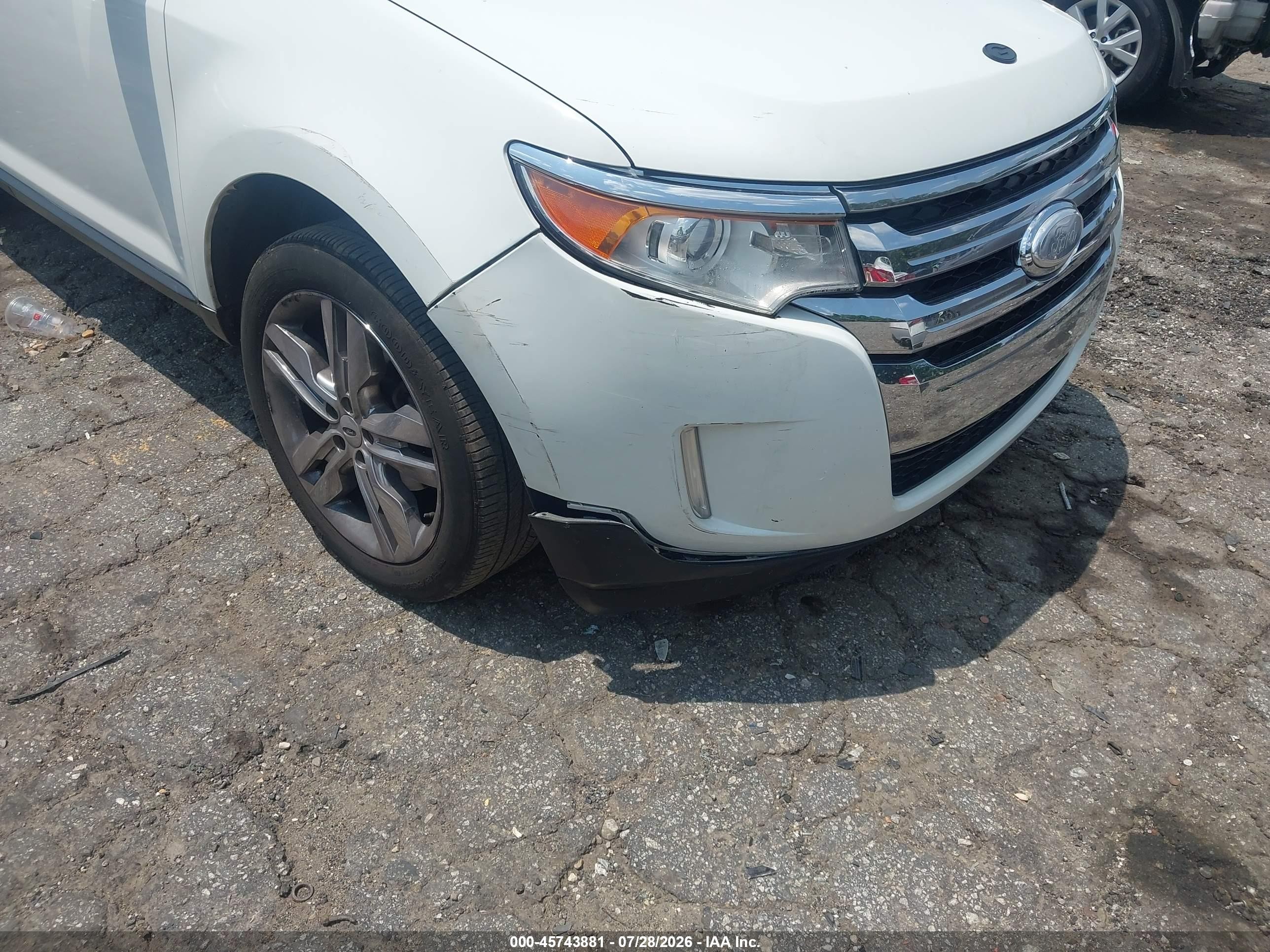 2012 Ford Edge Limited White vin: 2FMDK3KC9CBA25577
