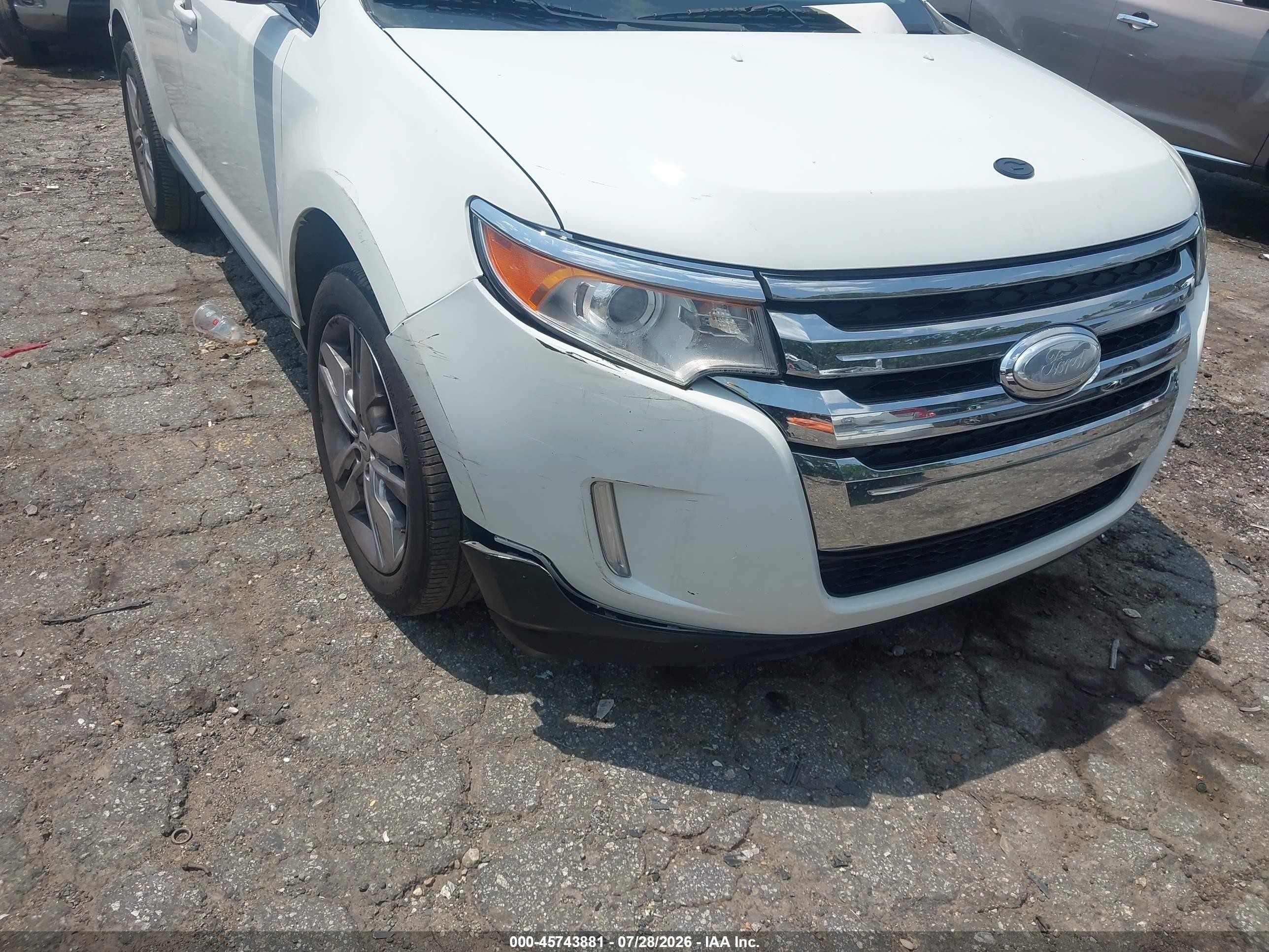 2012 Ford Edge Limited White vin: 2FMDK3KC9CBA25577