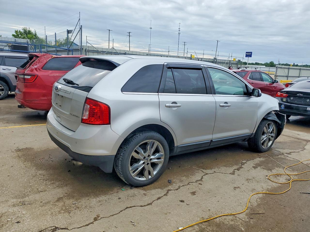 2012 Ford Edge Limited Silver vin: 2FMDK3KC9CBA40676