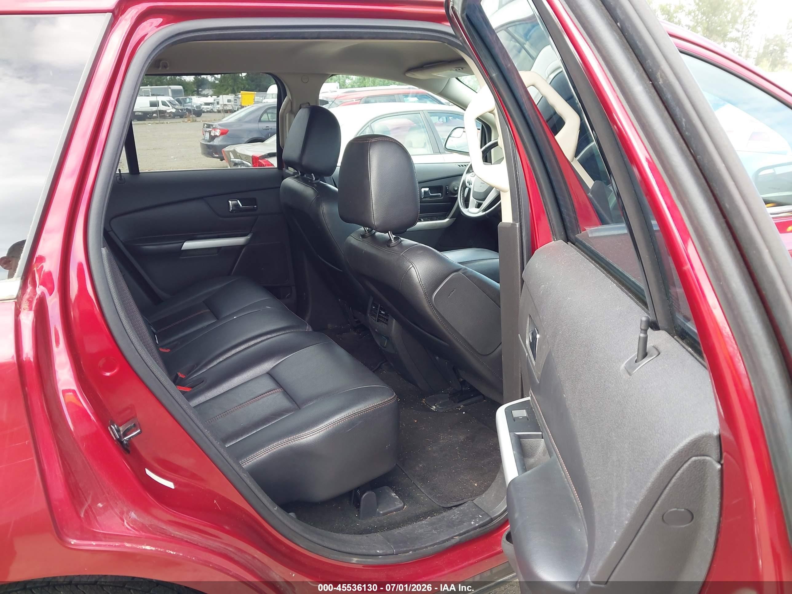 2013 Ford Edge Limited Red vin: 2FMDK3KC9DBA18369