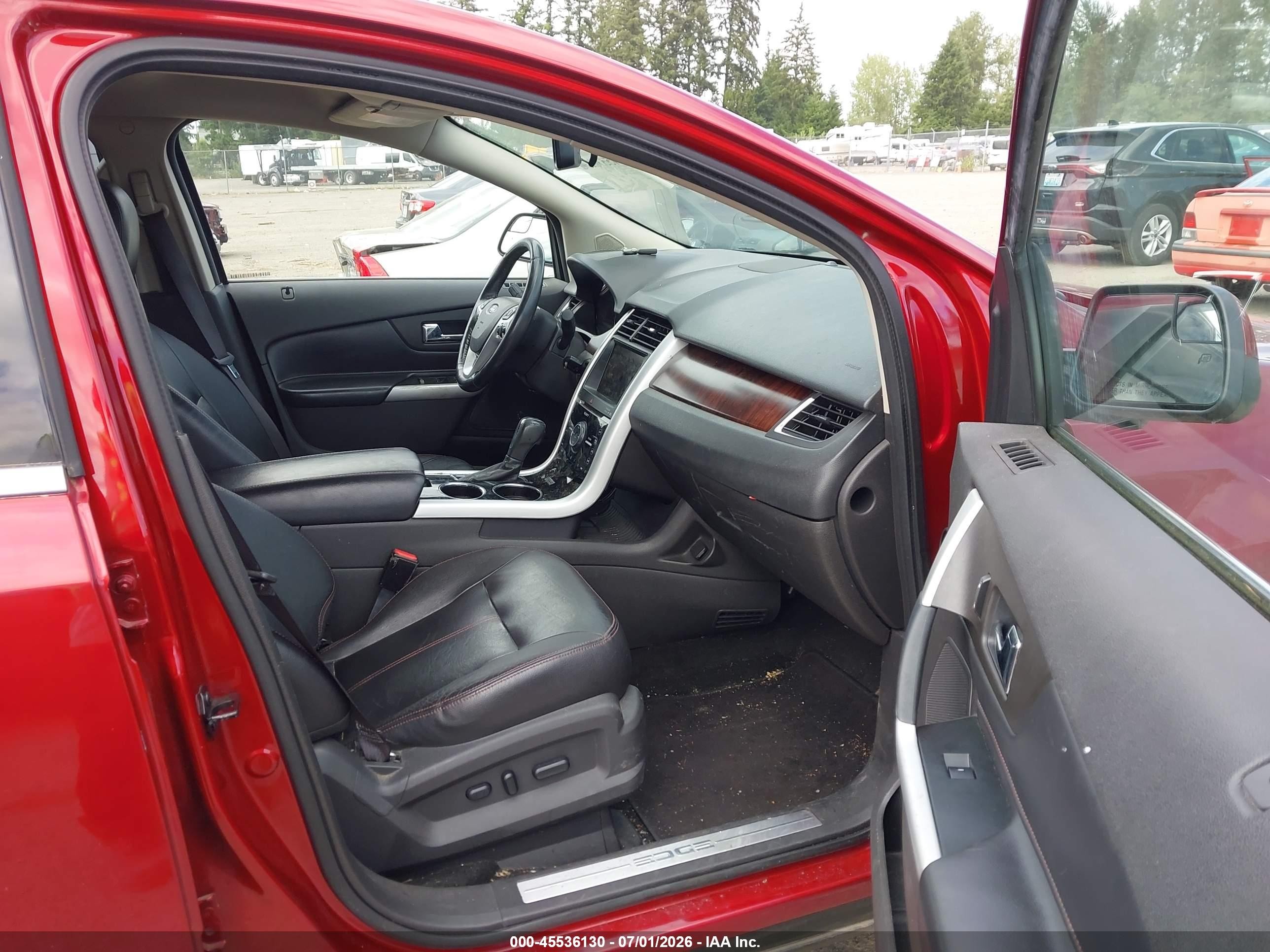 2013 Ford Edge Limited Red vin: 2FMDK3KC9DBA18369