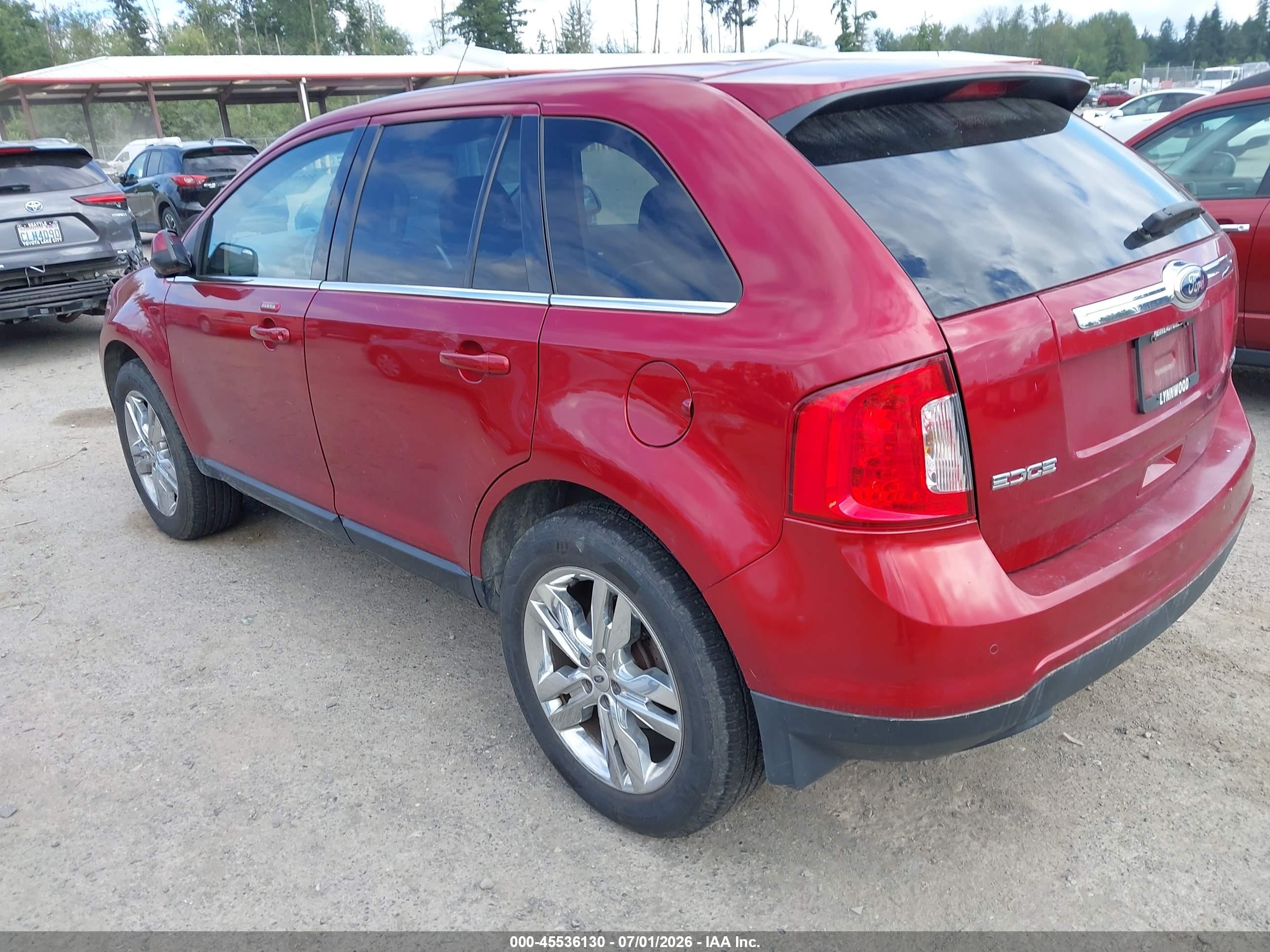 2013 Ford Edge Limited Red vin: 2FMDK3KC9DBA18369